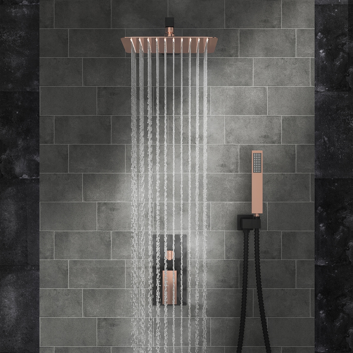 Mondawe WF6360-10BRG Showerhead-Bar-Panels - View #7