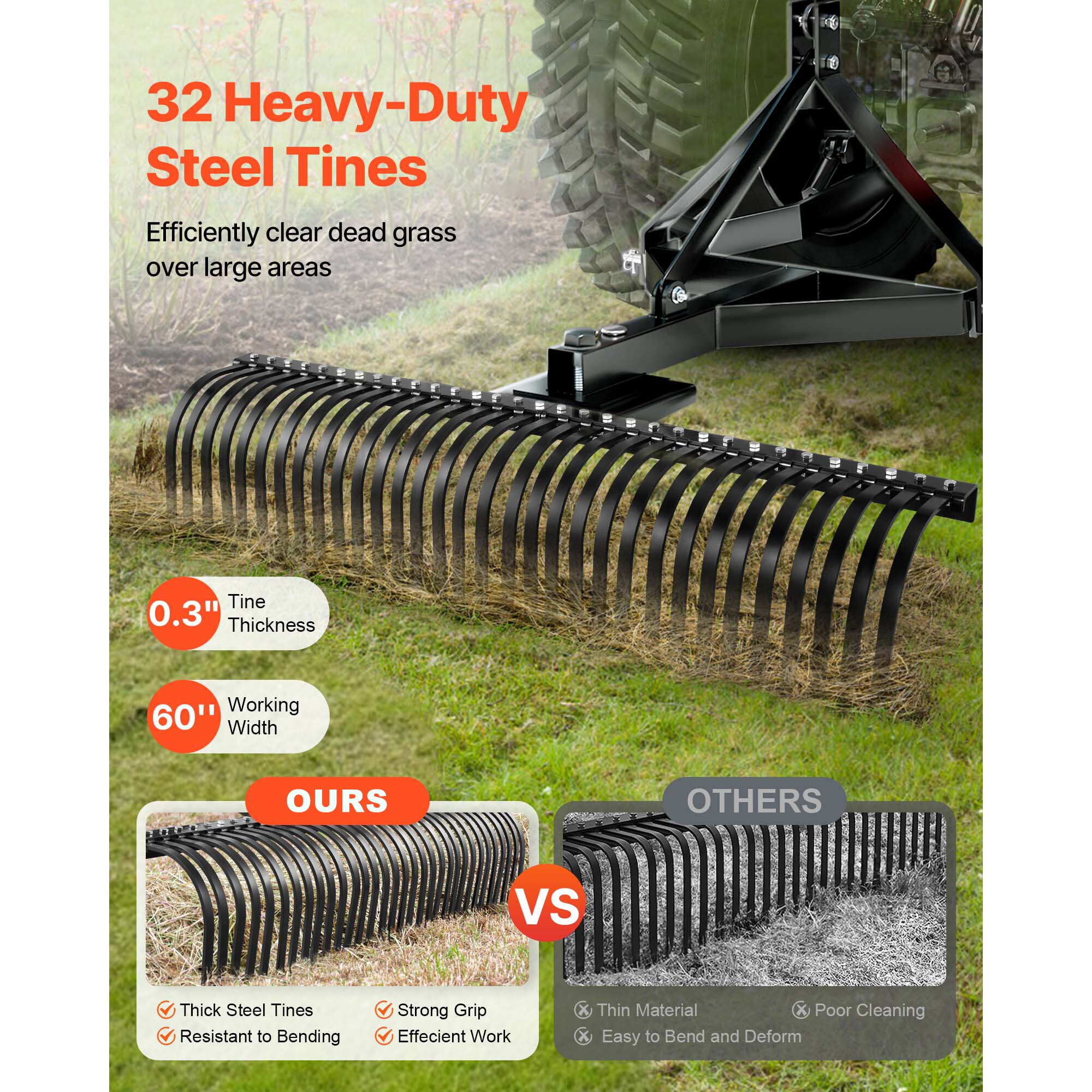 VEVOR SCZXSCJ60INC17376V0 Lawn-Mower-Spindles - View #2