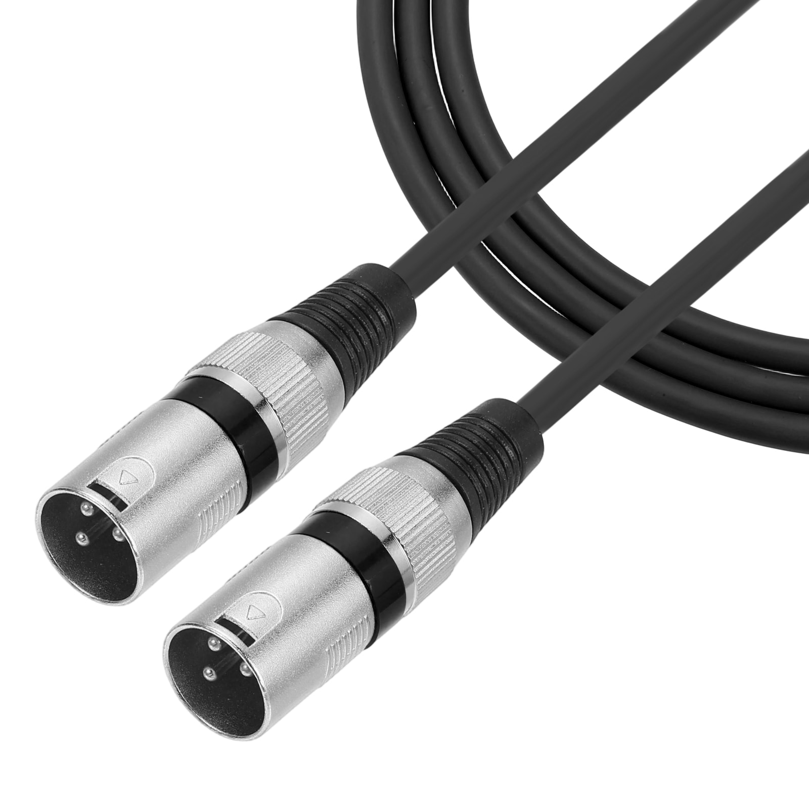 Unique Bargains 3ft 3 Pin XLR Male to Male Mic Cable XLR Audio Professional Adapter Microphone Cables for Stage Studio PA Systems Black #S26080601UX1980