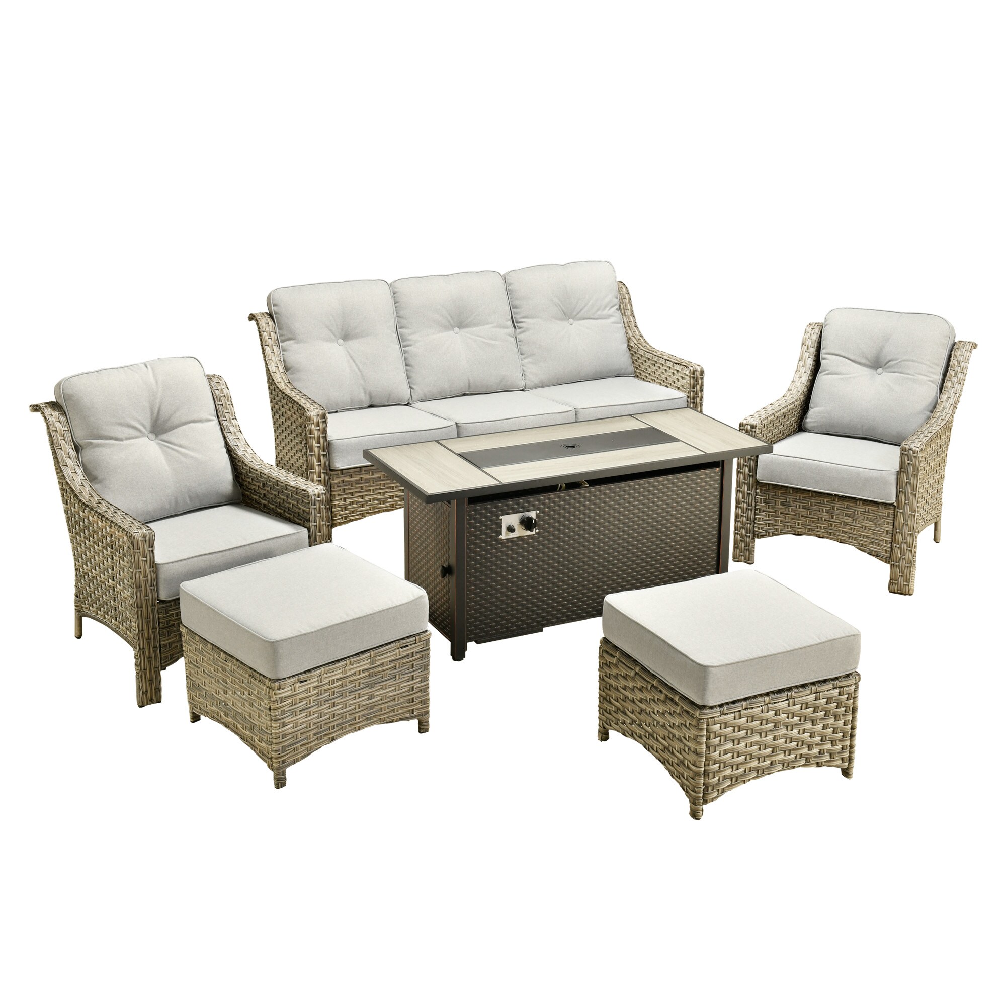 weaxty HMBCFP8503-PAD406 Patio-Conversation-Sets - View #6