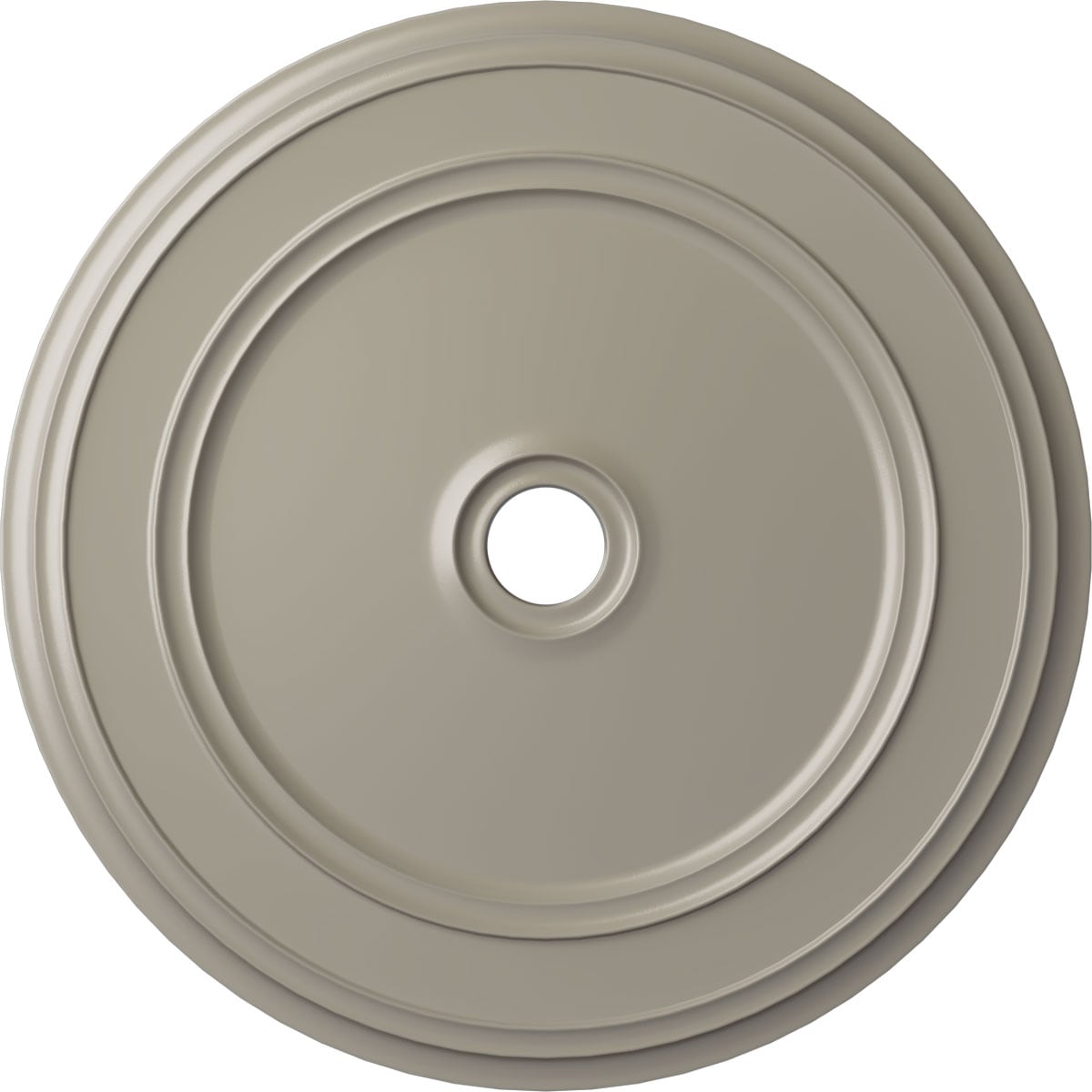 Ekena Millwork CM41CLPWS Classic 41.125-in W x 41.125-in L Painted Pearl White Polyurethane Whole Ceiling Medallion