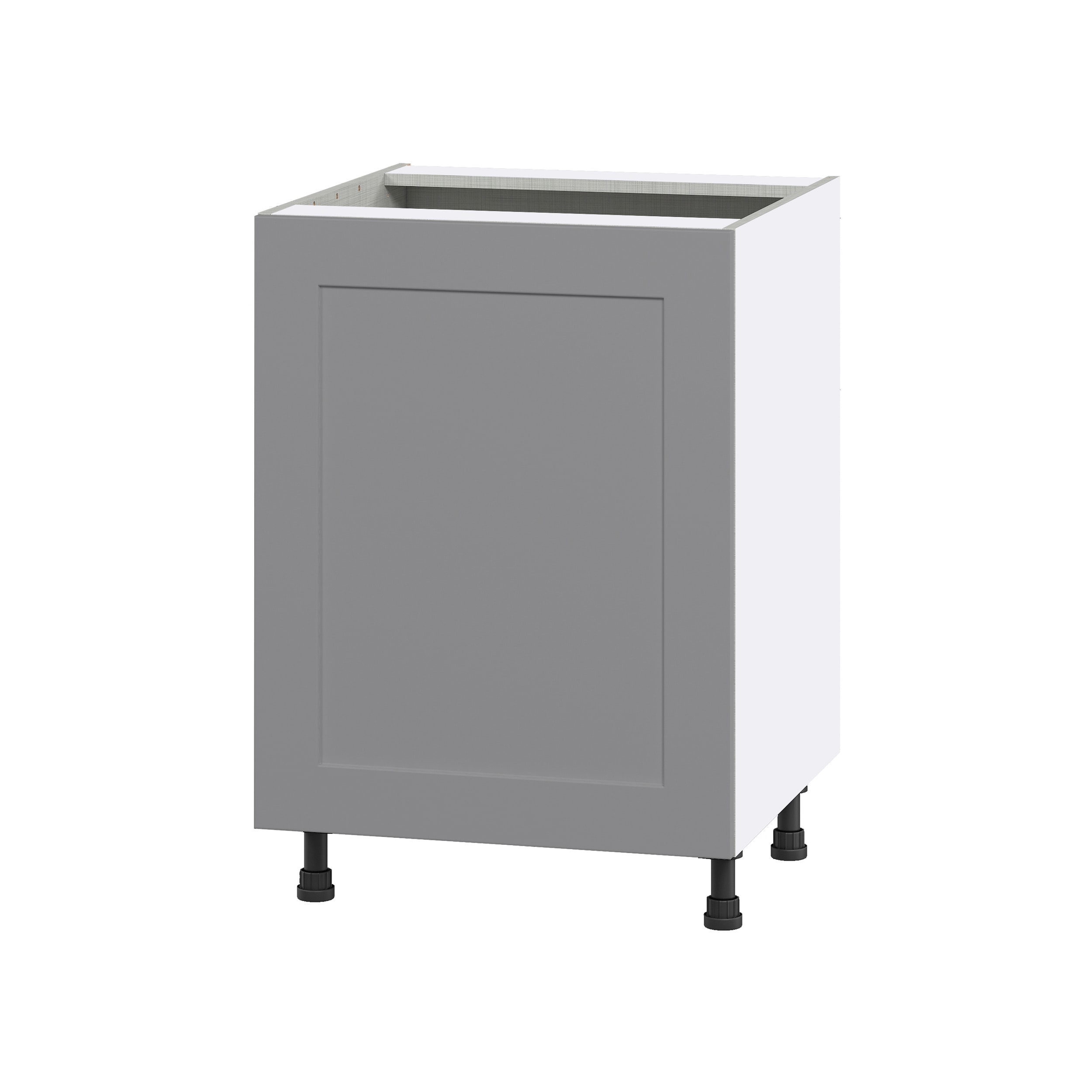 Hugo&Borg DSSB24FH(L/R)-BM Beaumont 24-in W x 34.5-in H x 24-in D Slate Gray Sink Base Fully assembled Cabinet (Flat Panel Shaker)