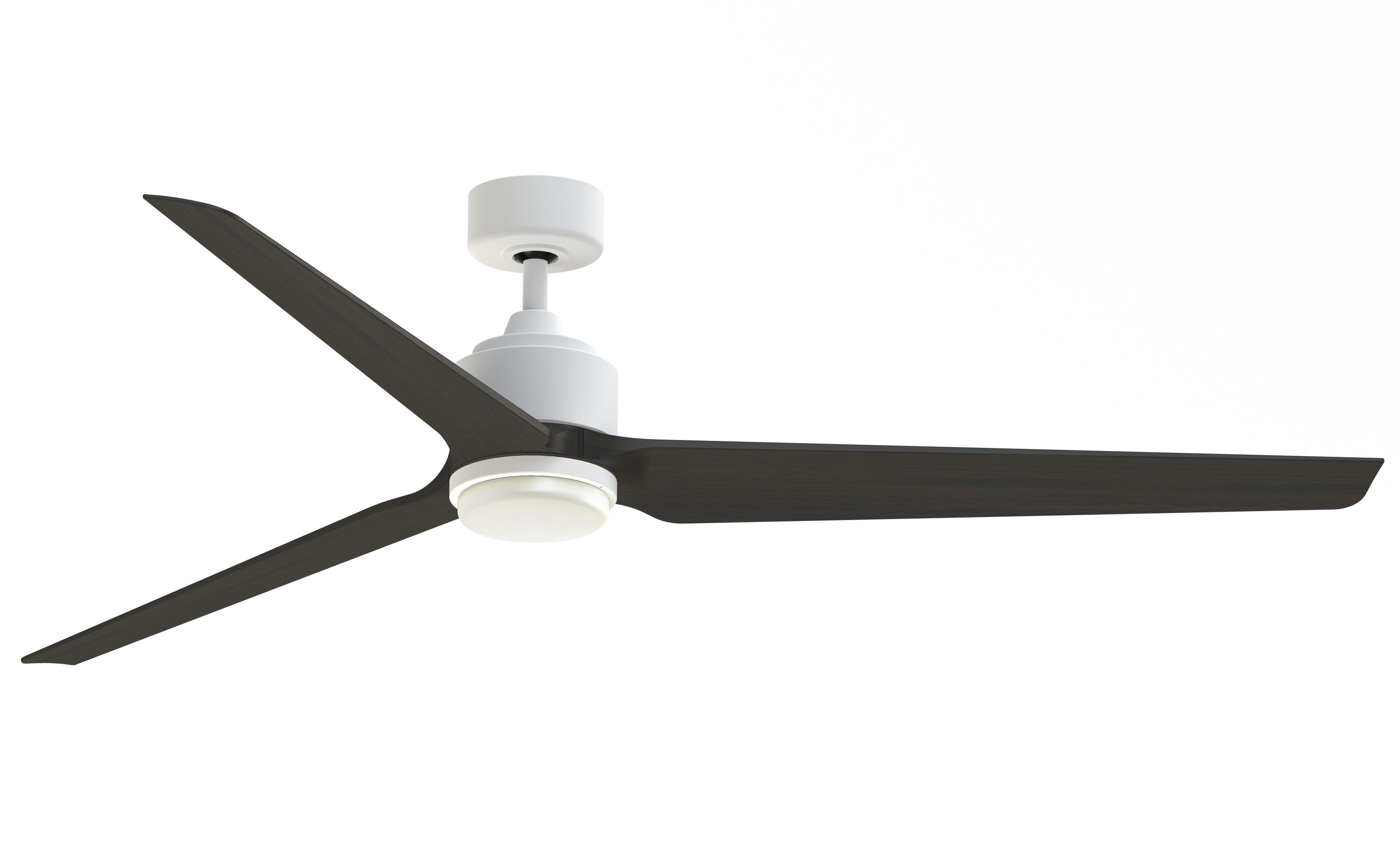 Fanimation Wrap Custom 48-in Black with Natural Blades Color-changing Integrated LED Indoor/Outdoor Smart Ceiling Fan with Light and Remote (3-Blade) FPD8530BL-48N-LK Sansujyuku sansujyuku.com