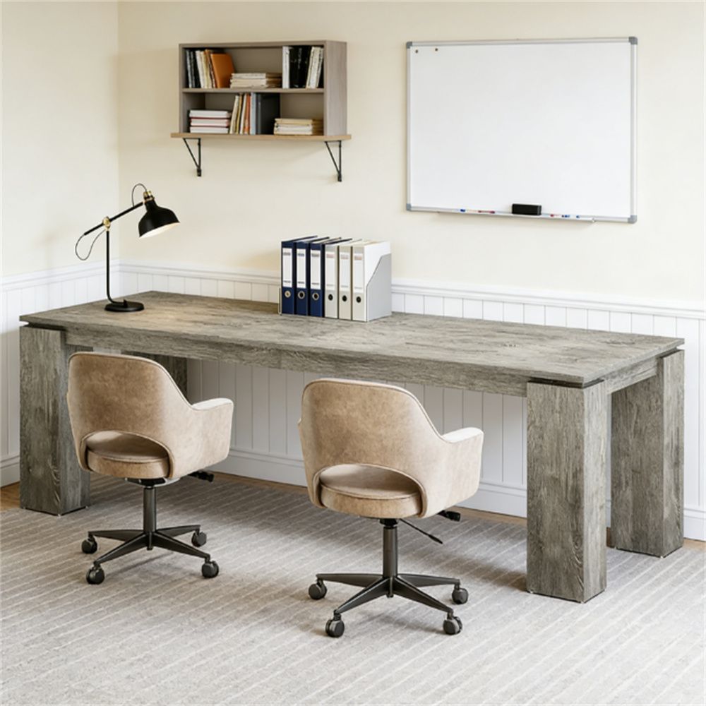 JUSHUA Double person office desk rectangular computer desk conference desk writing desk