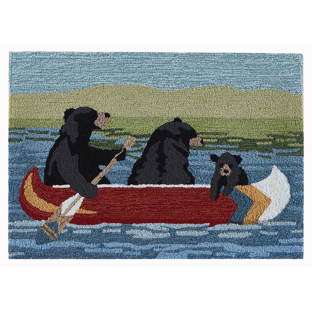 Liora Manne 2-ft x 3-ft Midnight Rectangular Indoor or Outdoor Decorative Winter  Door Mat in the Mats department at