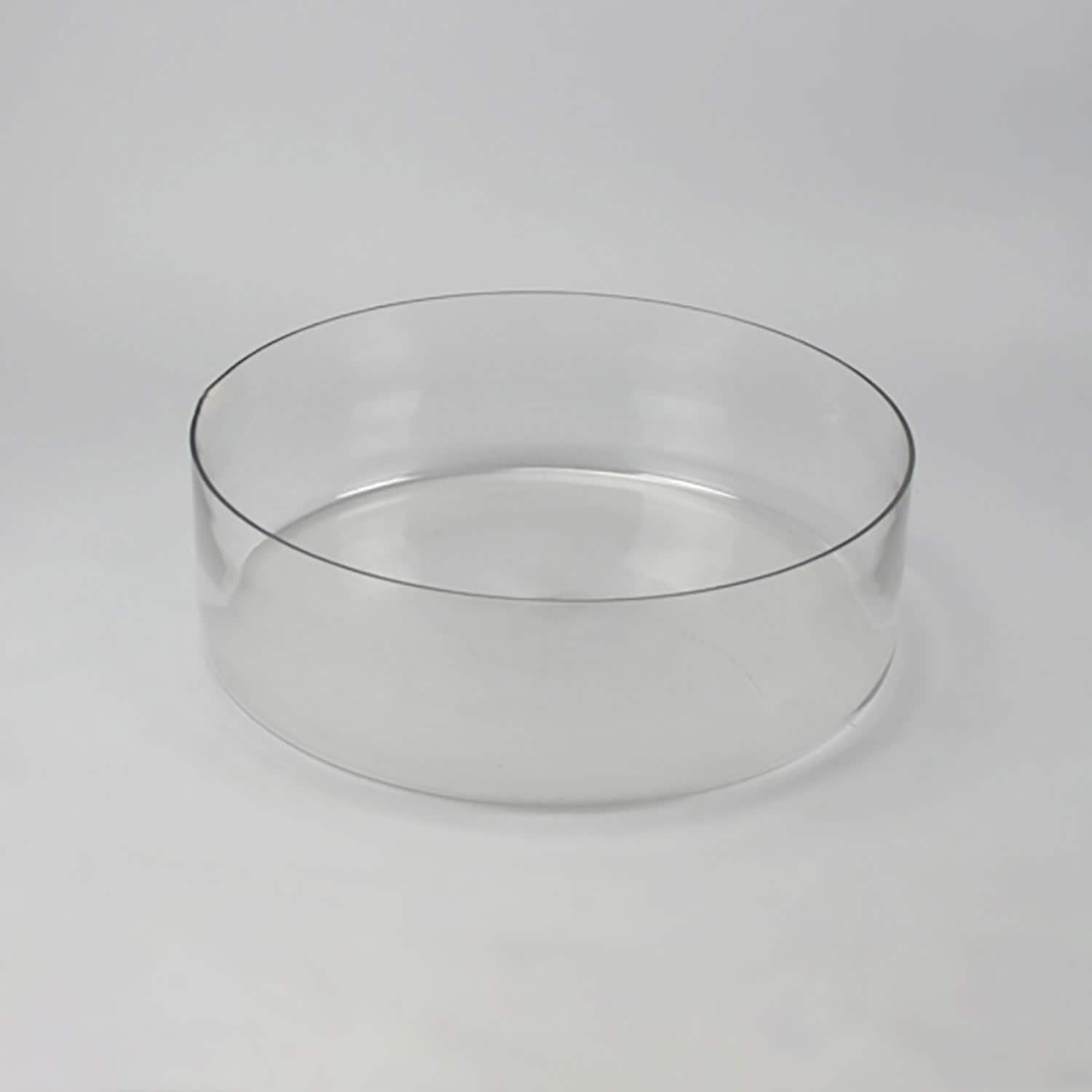 Vasesource R516 Round 16.0-in W Clear Glass Indoor/Outdoor Planter