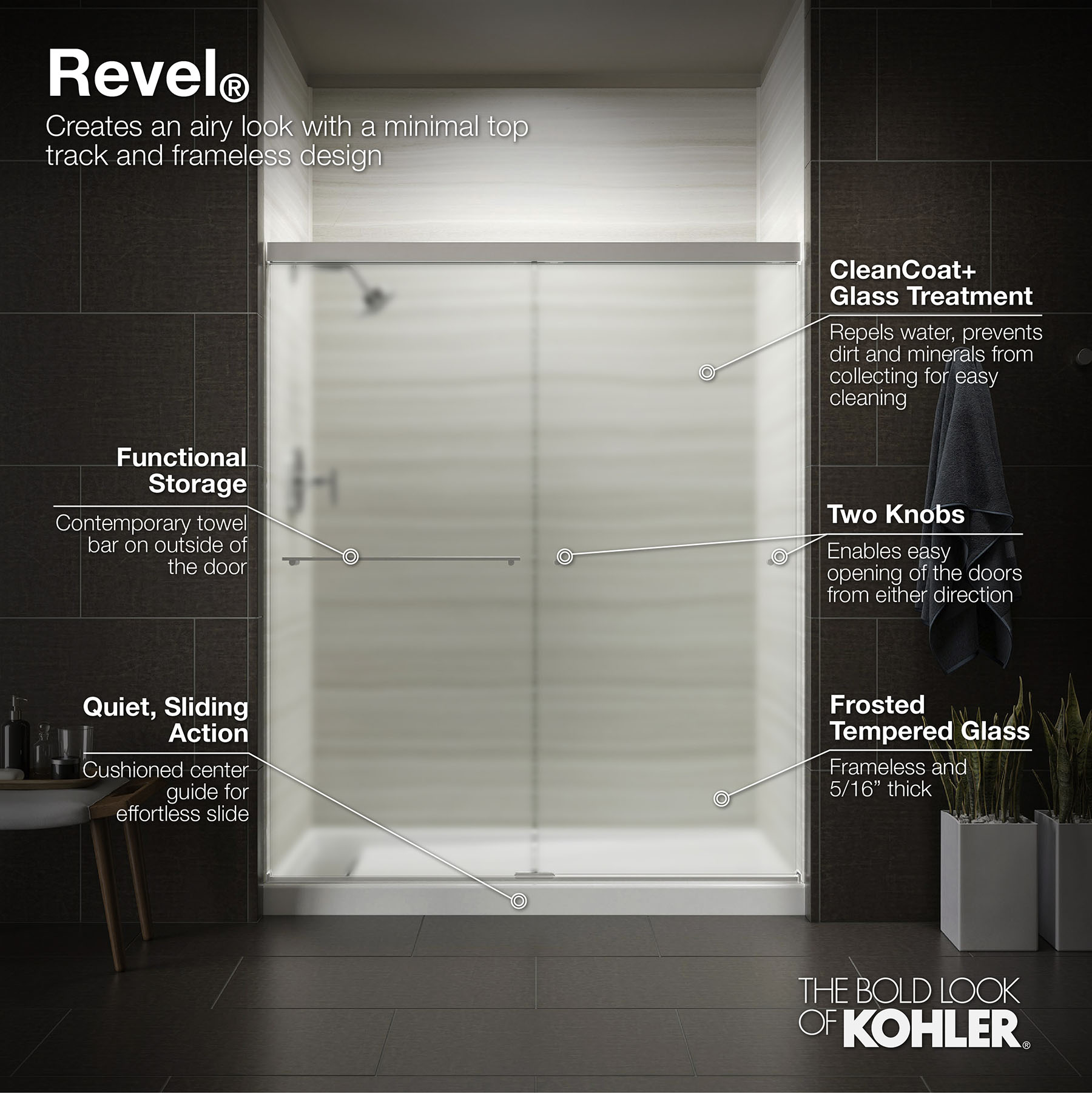 KOHLER K-707206-D3-BNK Shower-Doors - View #3