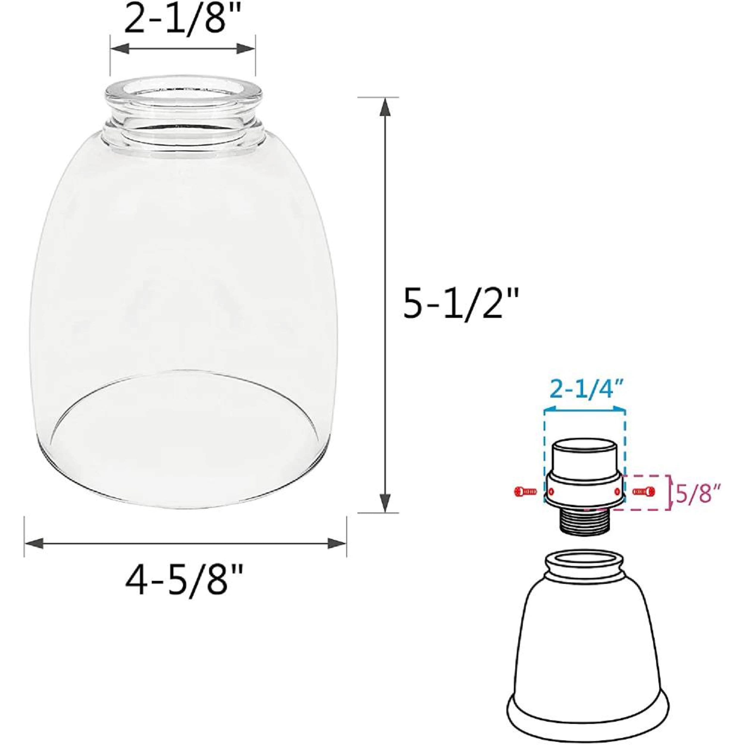 Aspen Creative Corporation 23073-4 Light-Shades - View #3