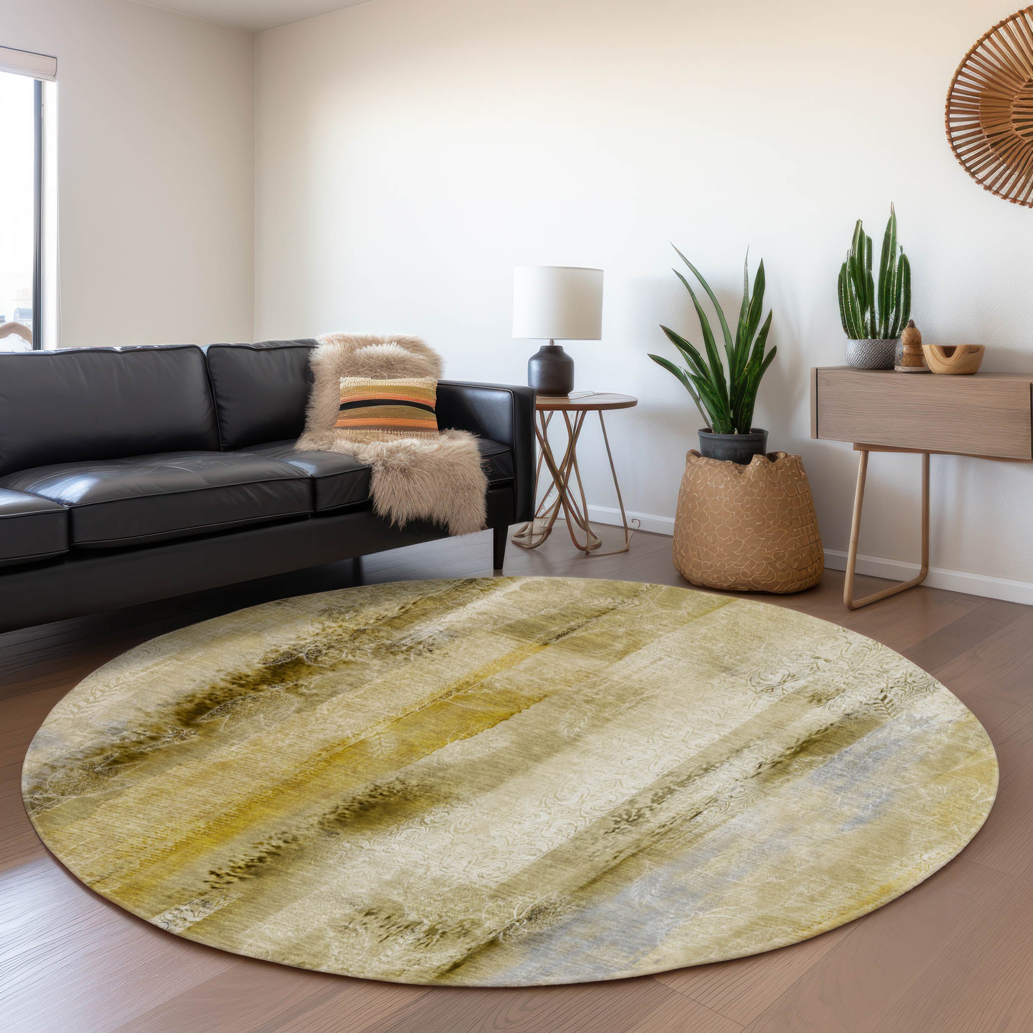 Addison Rugs AMF548GE30X46 Mayfield AMF548GE 2 x 3 (ft) Loomed Polyester Green Rectangular Indoor Geometric Machine washable Area rug