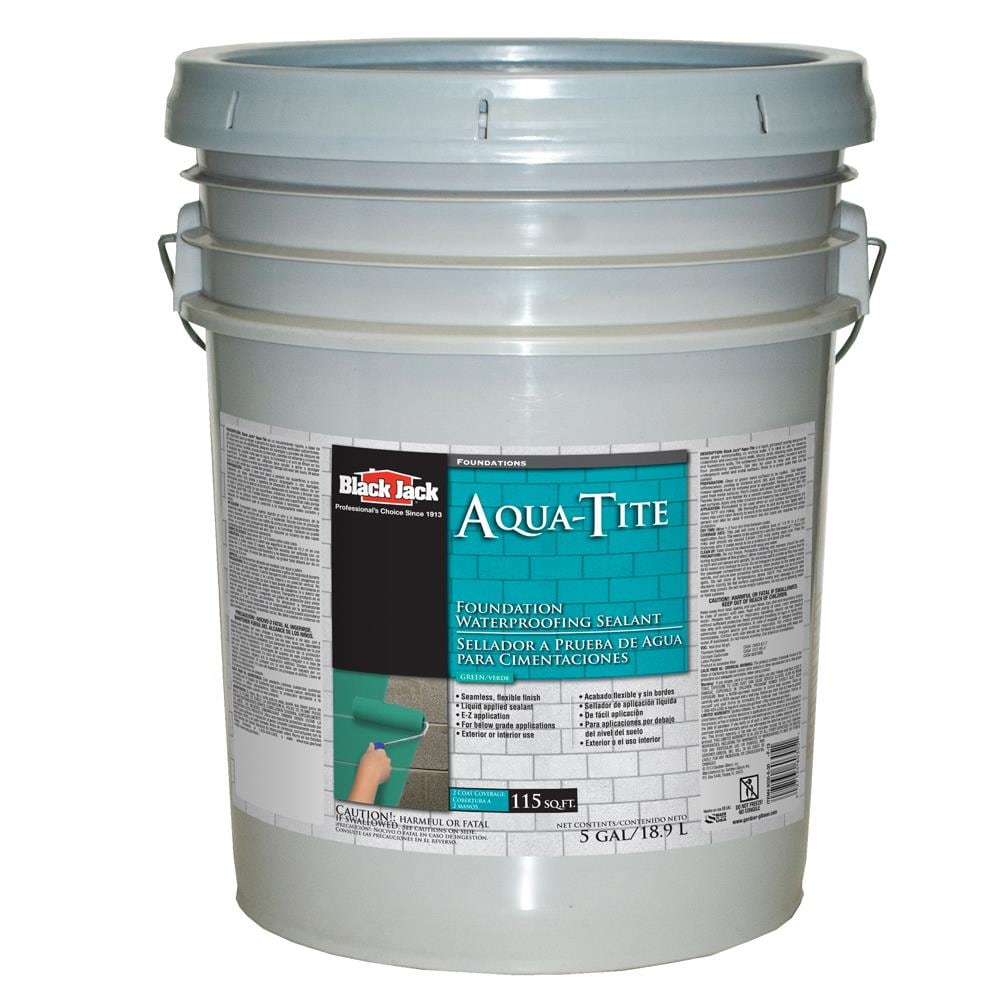BLACK JACK 6030-6-30 Aqua-Tite Green Flat Water-based Interior/Exterior Waterproofer (5-Gallon)