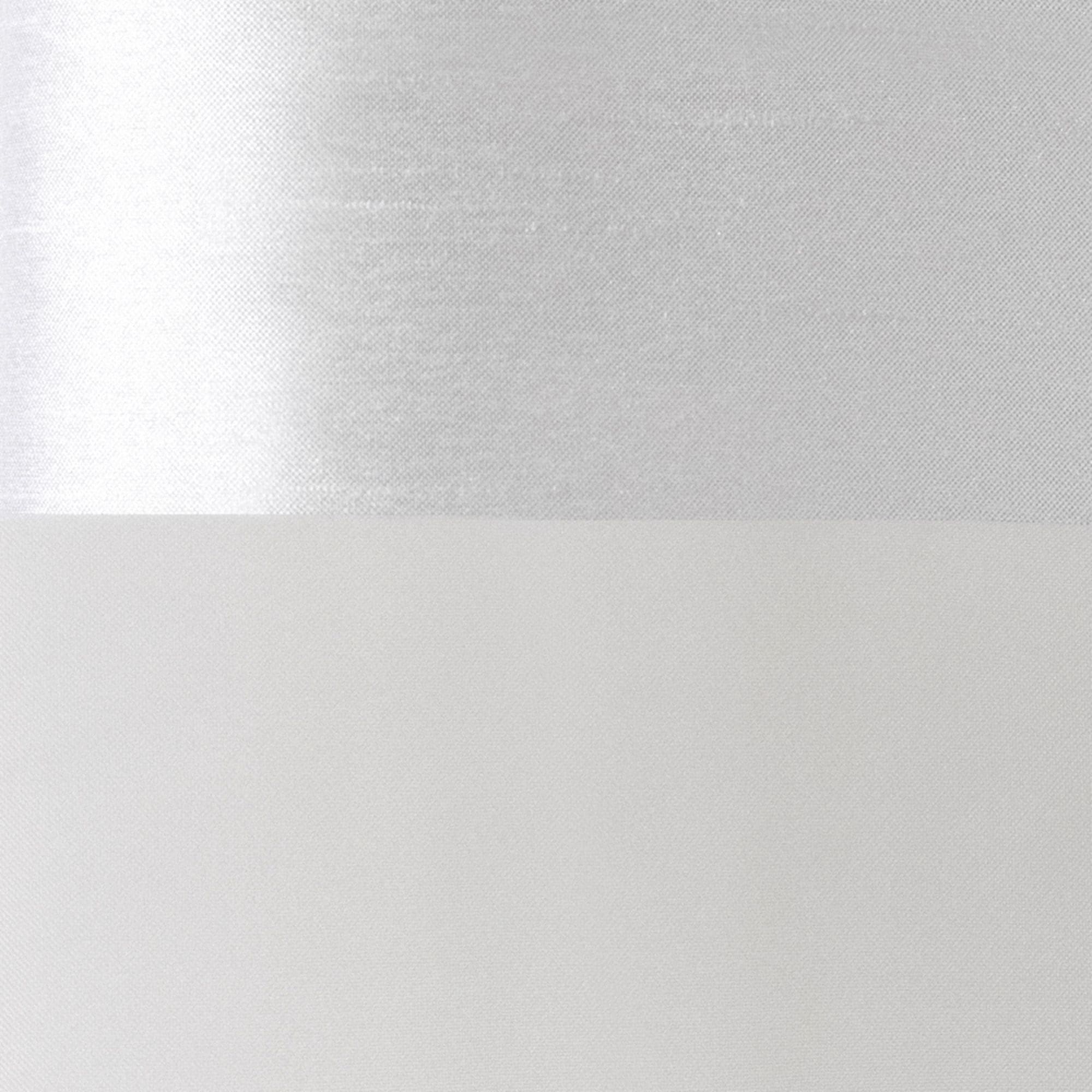 Navaro Striped Sheer Grommet Top Window Curtain Panels in Silver and White
