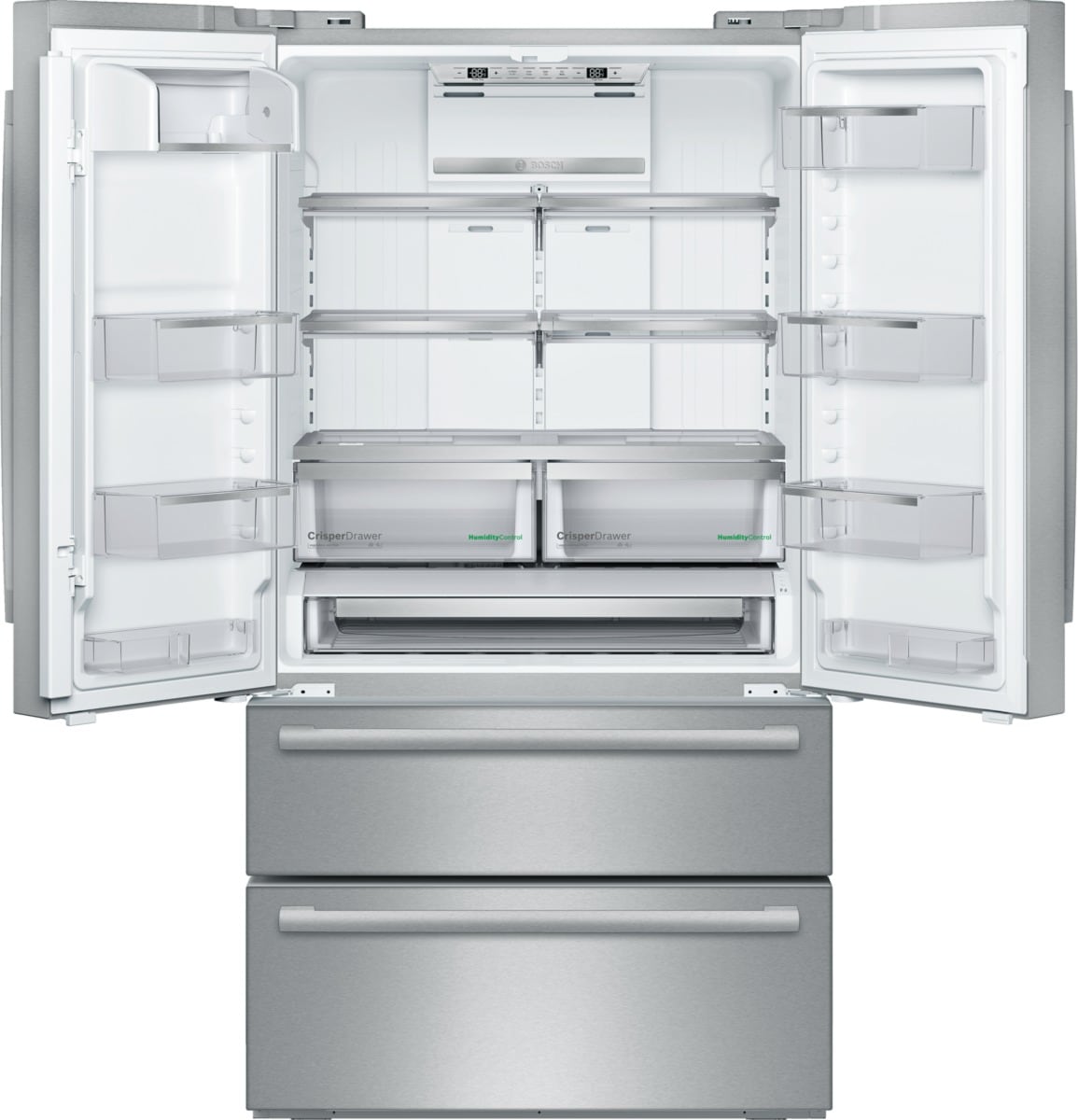 Bosch 800 20.7-cu ft 4-Door Counter-depth French Door Refrigerator
