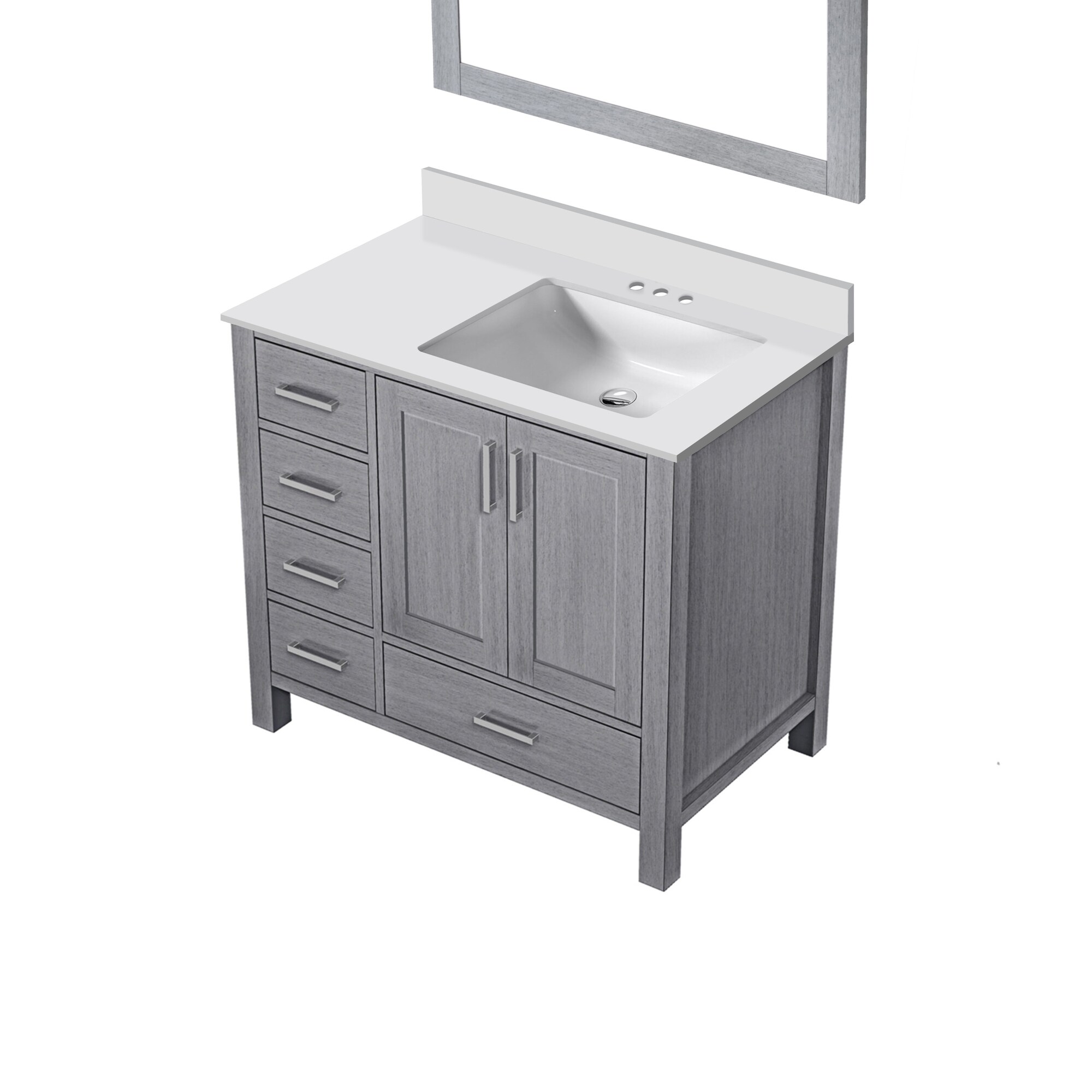 Lexora LVJ36SD310R Bath-Vanity-Combo - View #2