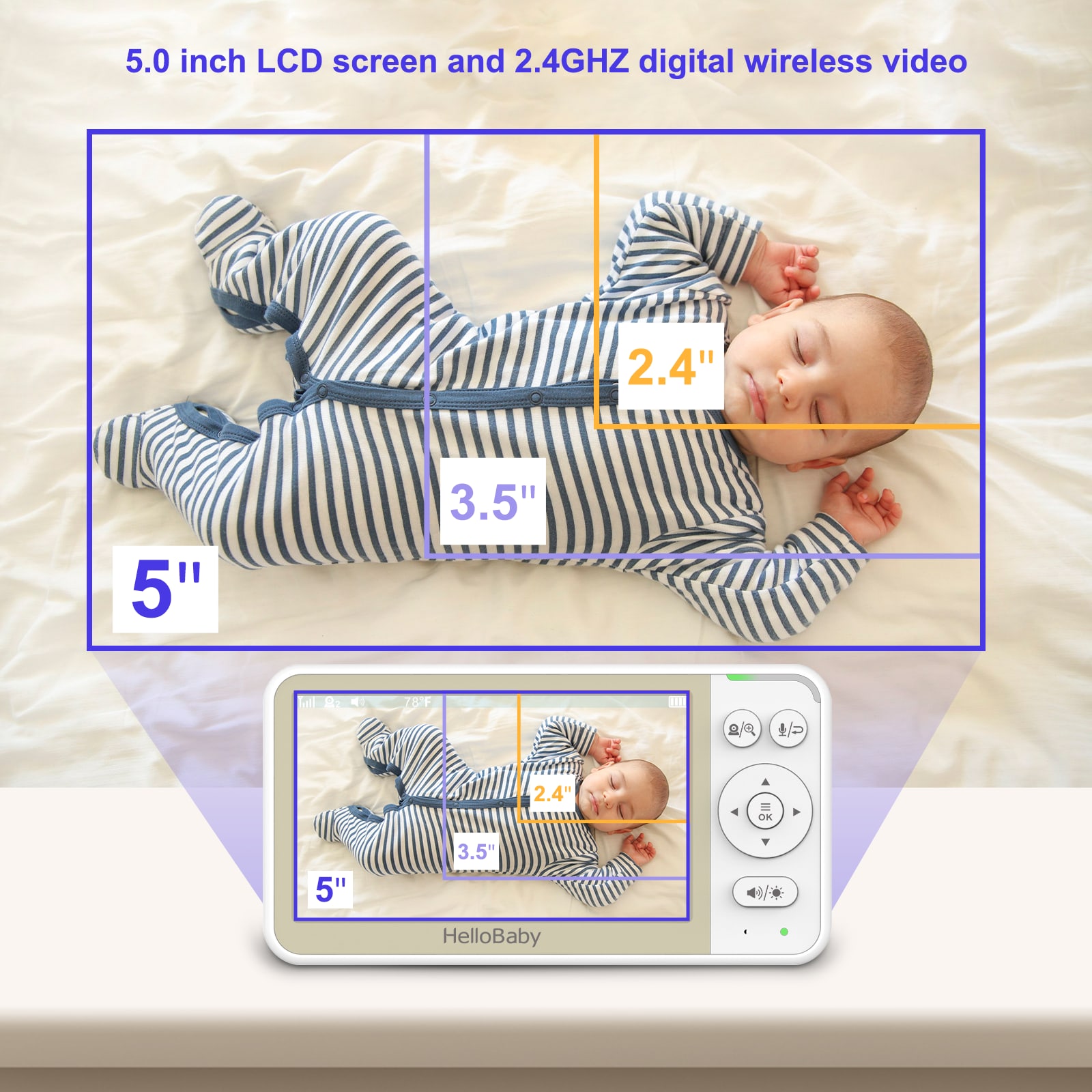 HelloBaby HB6256-2 Baby-Monitors-Accessories - View #2