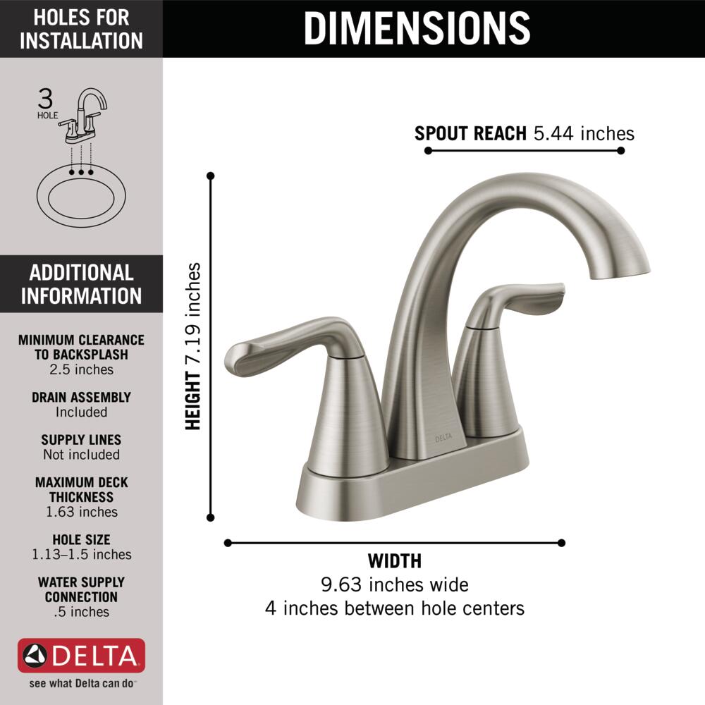 Delta 25840LF-SP Lavatory-Faucets - View #5