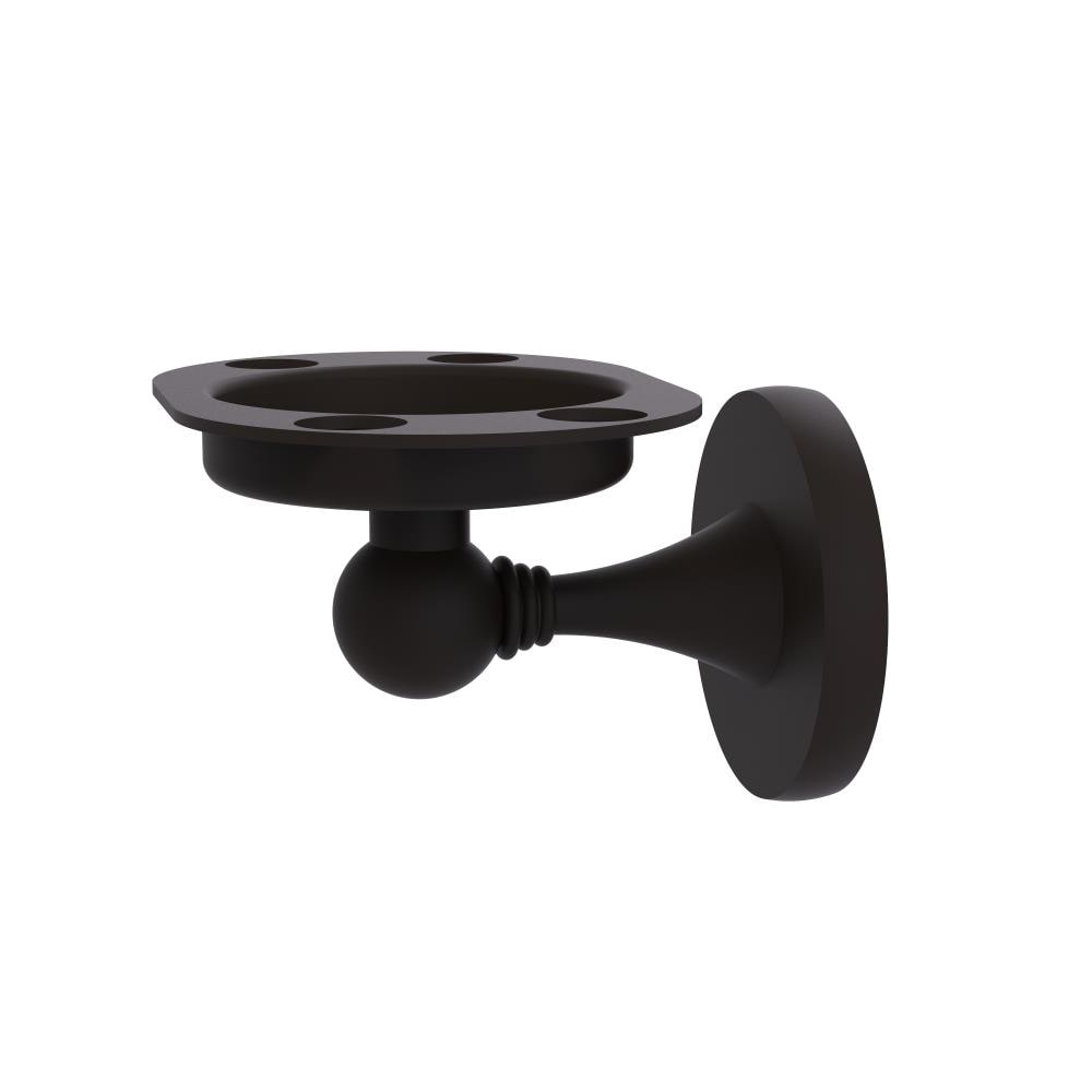 Allied Brass SL-26-ORB Shadwell Oil Rubbed Bronze Brass Tumbler and toothbrush holder
