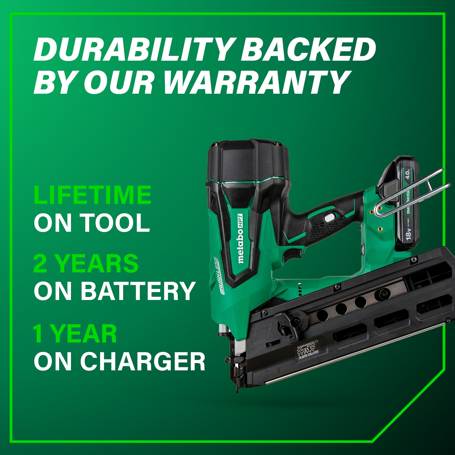 Metabo HPT NR1890DRSTM Cordless-Nailer - View #13