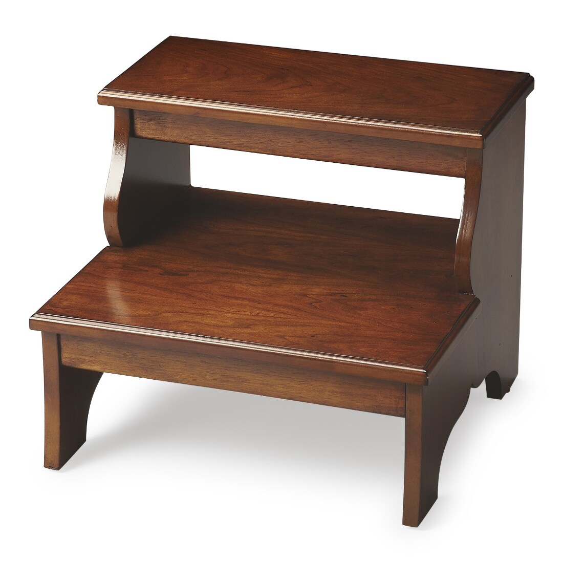 HomeRoots 4000389146 Brown Small Wood Backless Bar Stool