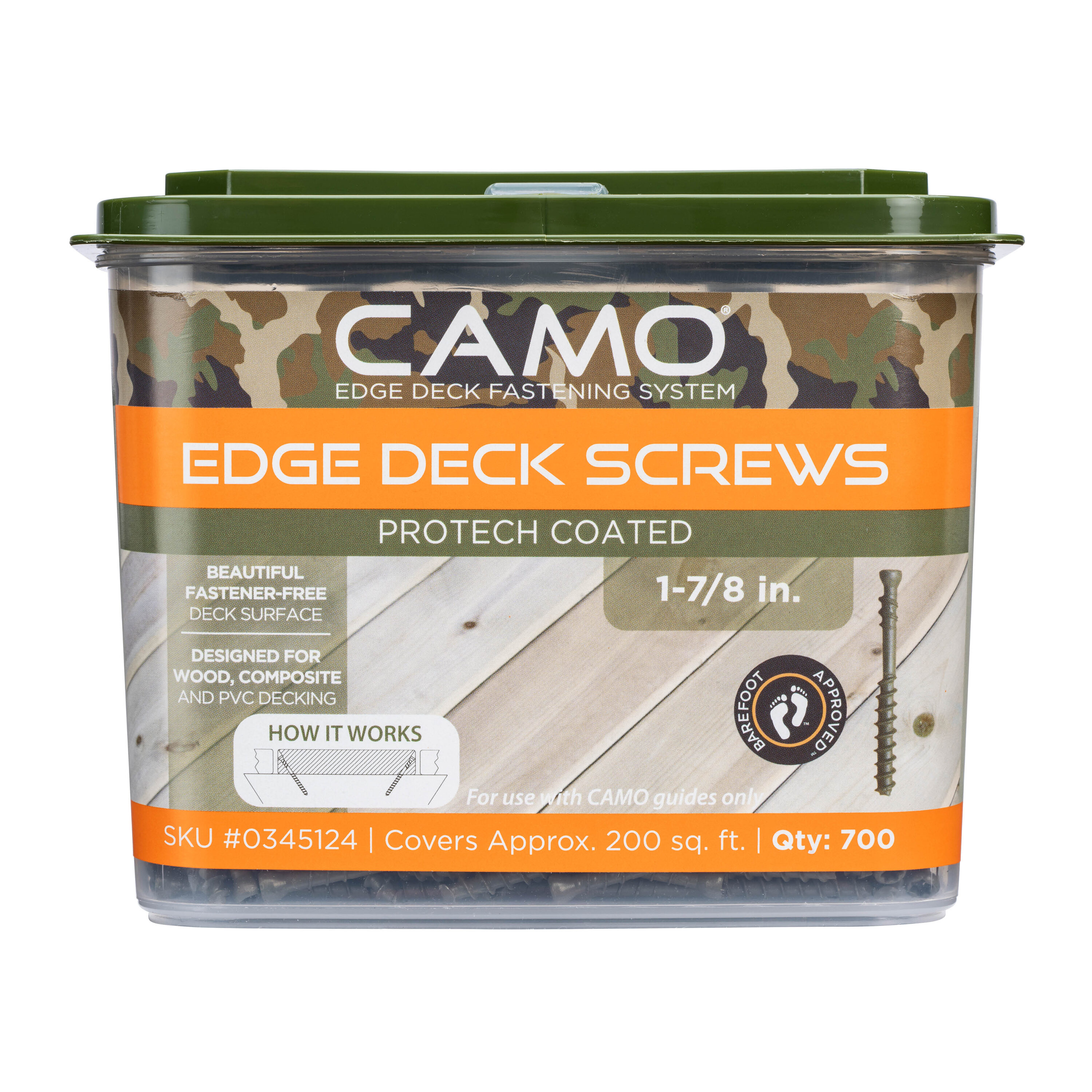 CAMO 0345124 #7 x 1-7/8-in Wood to wood Deck Screws ( 700 -Per Box )