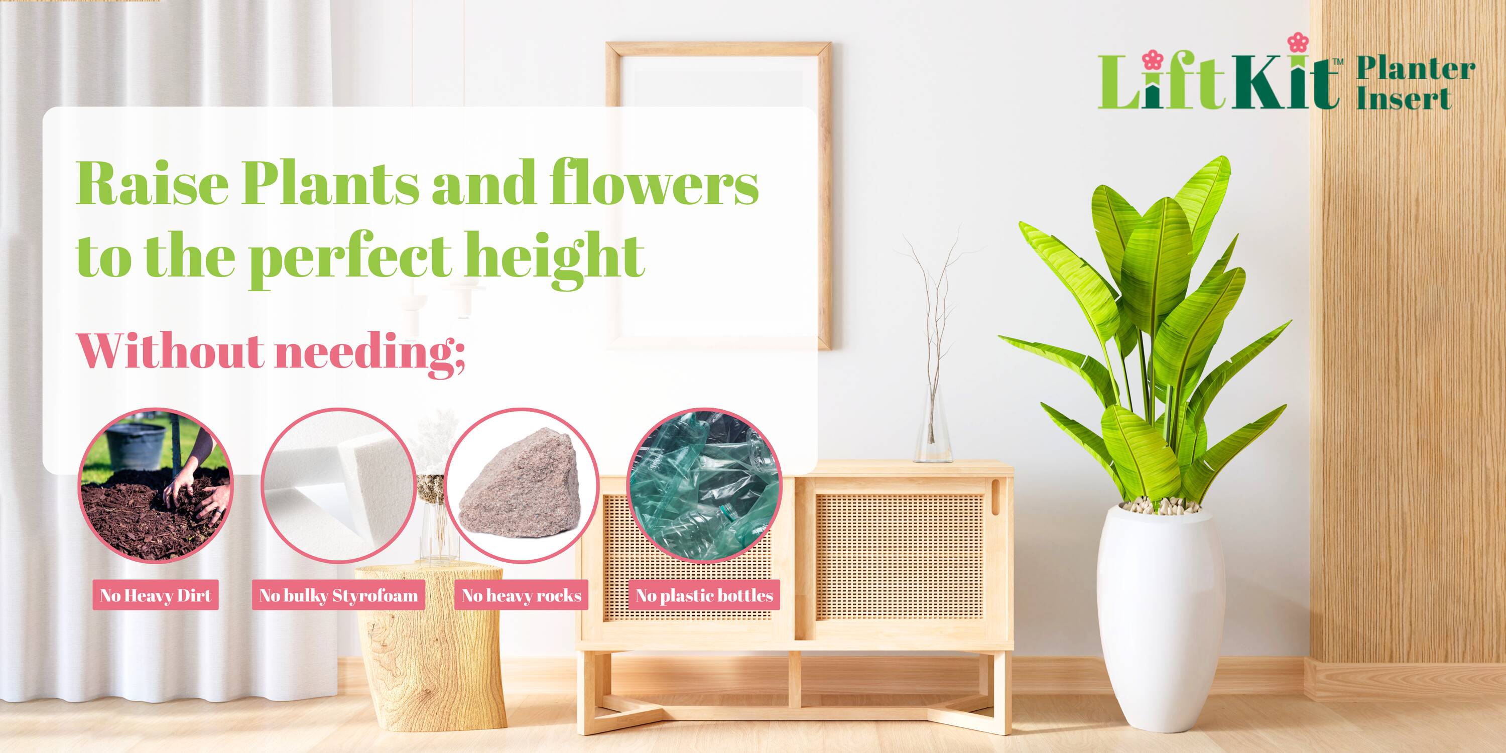 Lift Kit Planter Insert KIT03 Planter-Window-Box-Hardware - View #5