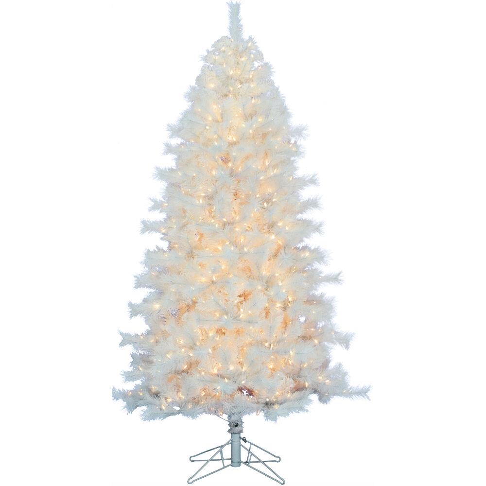 Fraser Hill Farm FFFV075-3WH 7.5-ft Pre-lit Artificial Christmas Tree with Incandescent Lights
