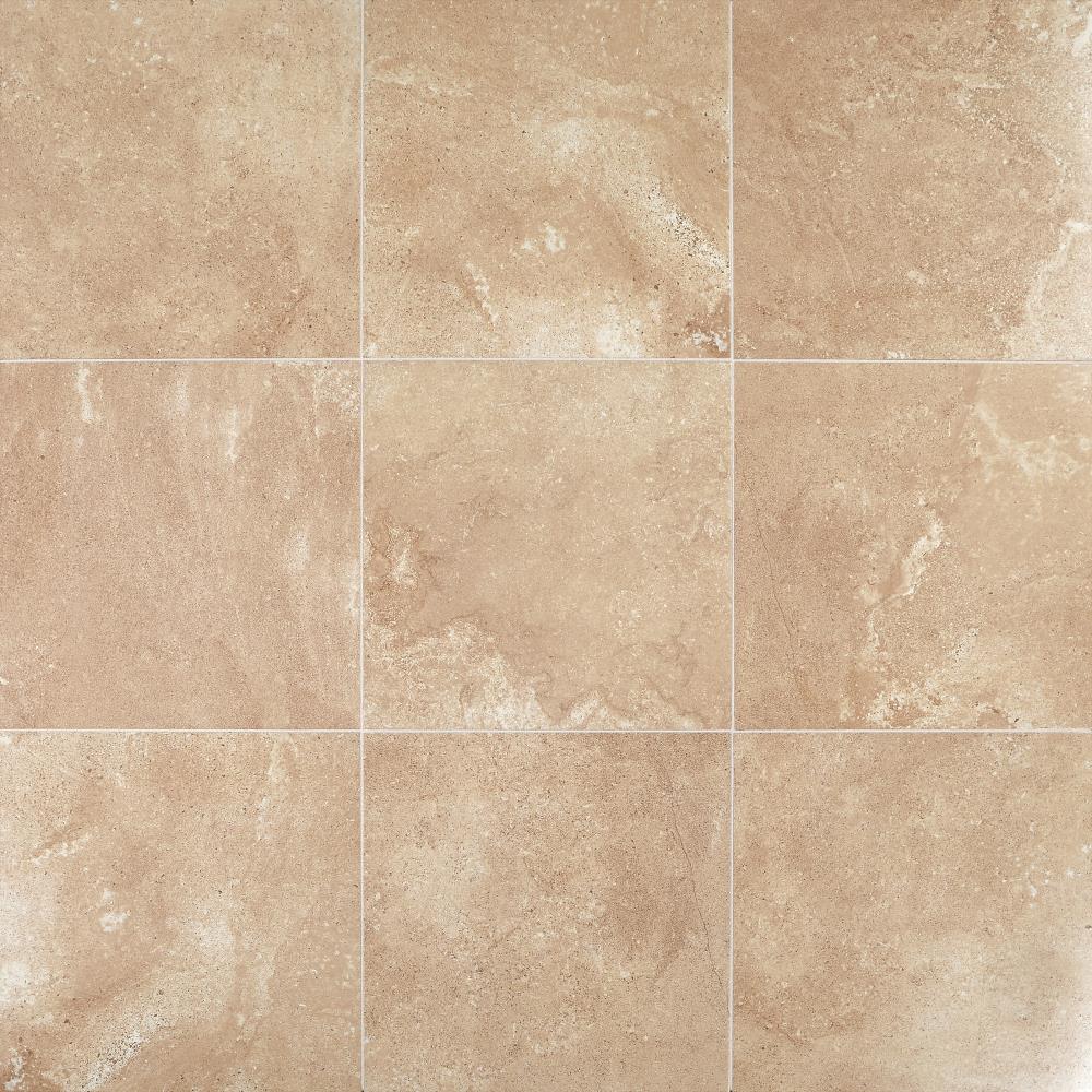 American Olean Abound 8-Pack Parchment 12-in x 24-in Matte Ceramic Stone Look Floor and Wall Tile