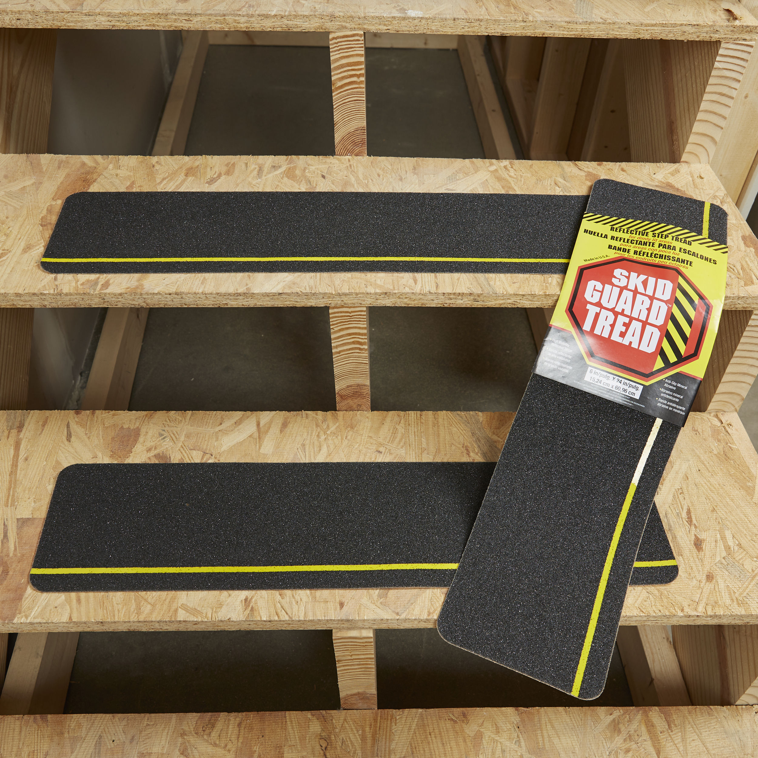 EHS RETAILER 6”x30” Anti Slip Tape Outdoor Stair Treads Non-Slip (10-Packs  Black) Non Slip Tape Grip Strips Three Layer Design