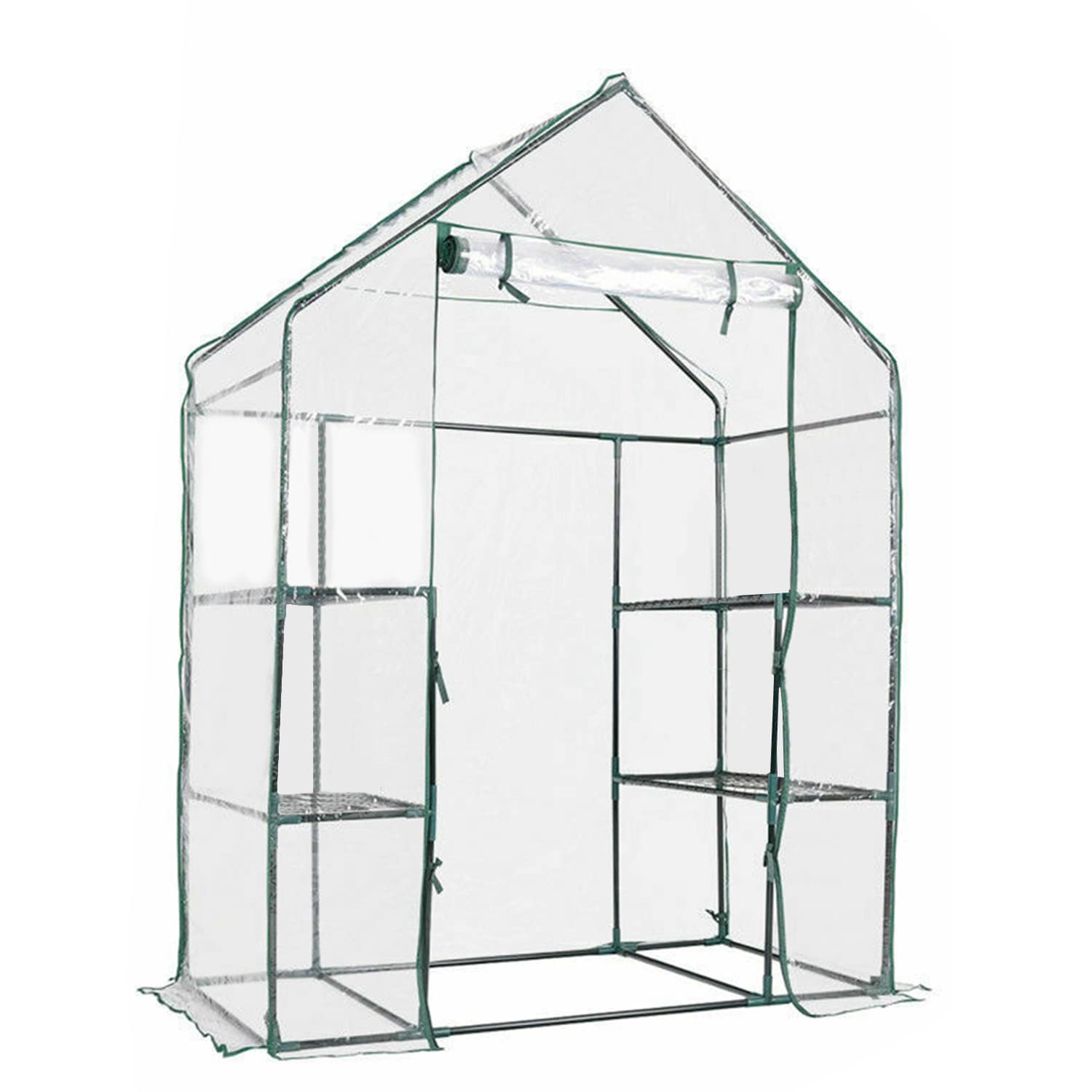 WELLFOR GT-HJY-2558 CW Greenhouse 4.67-ft L x 2.42-ft W x 6.42-ft H Transparent Greenhouse Kit