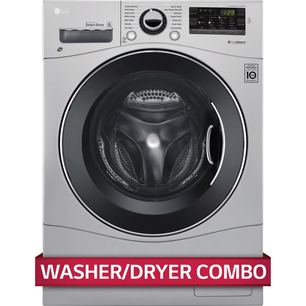 LG 2-cu Ft Capacity Silver Ventless All-in-One Washer Dryer At Lowes.com