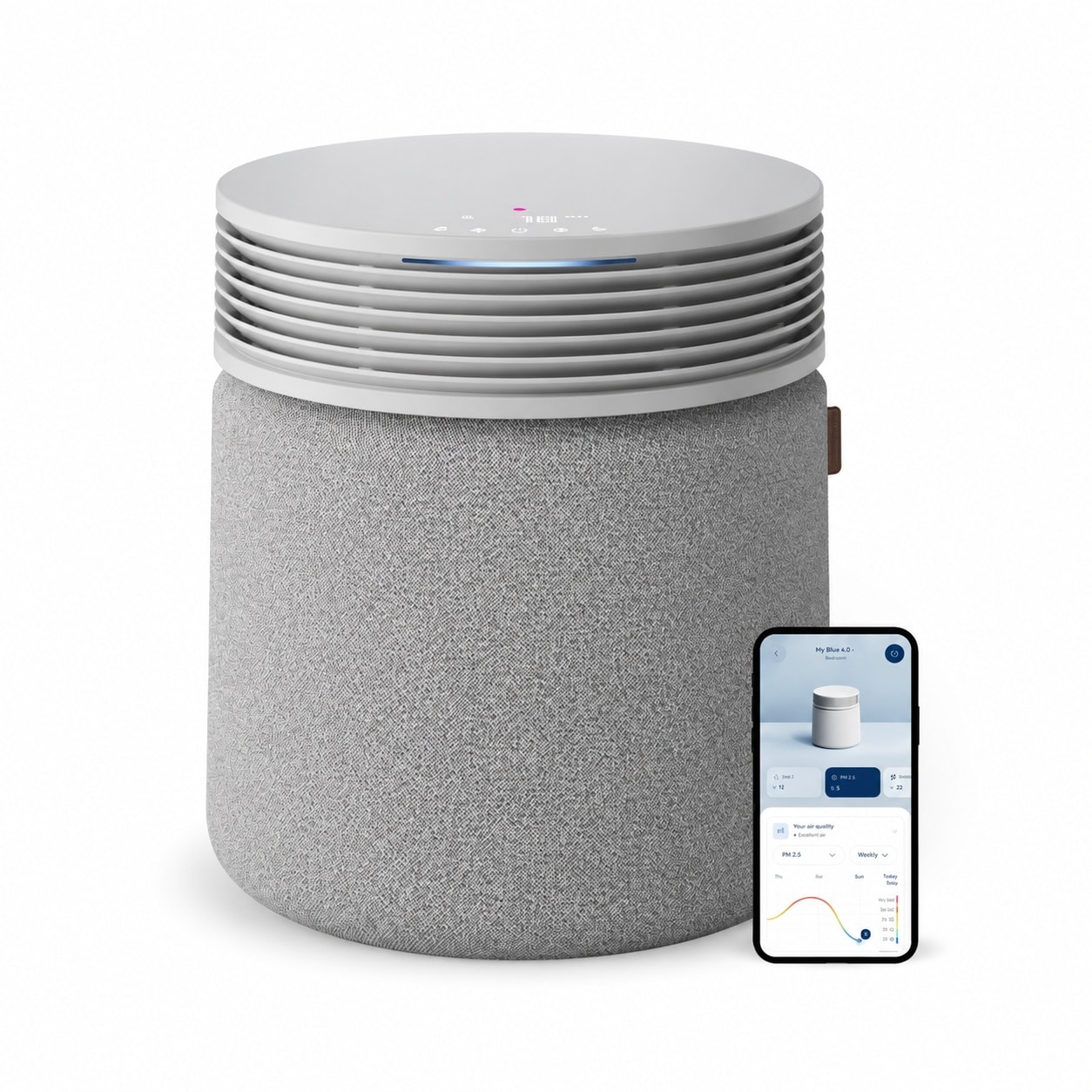 Afoxsos  Blue Signature Air Purifier for Large Rooms up to Three Thousand Three Hundred Eighty Five Square Feet HEPA Filtration Smoke Dust Pet