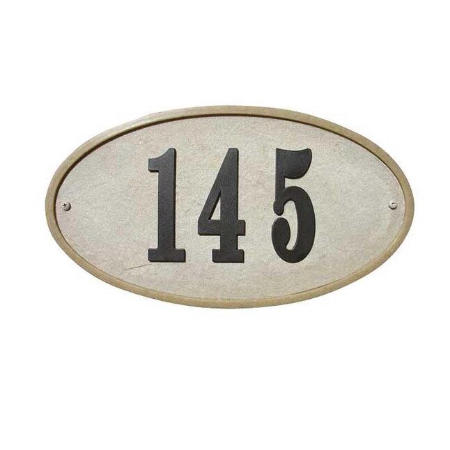 Custom Home Accessories 7.5-in House Number Oval at Lowes.com
