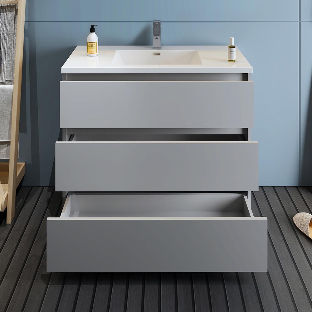 Fresca FCB9342GR-I Bath-Vanity-Combo - View #5