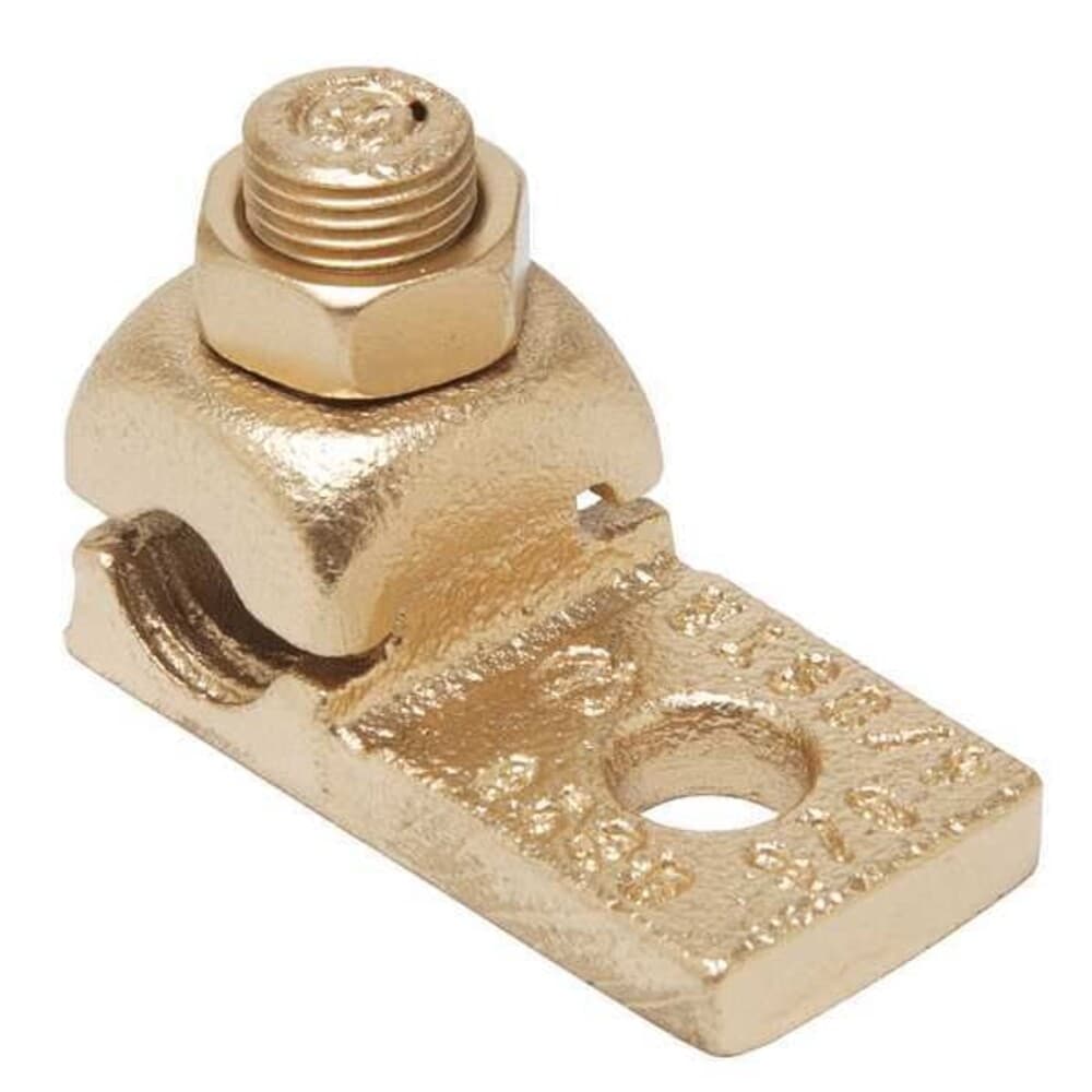 BURNDY  Mechanical Lug 8 AWG Max 1 Conductor 1 Hole #10 Stud Copper QA8CB