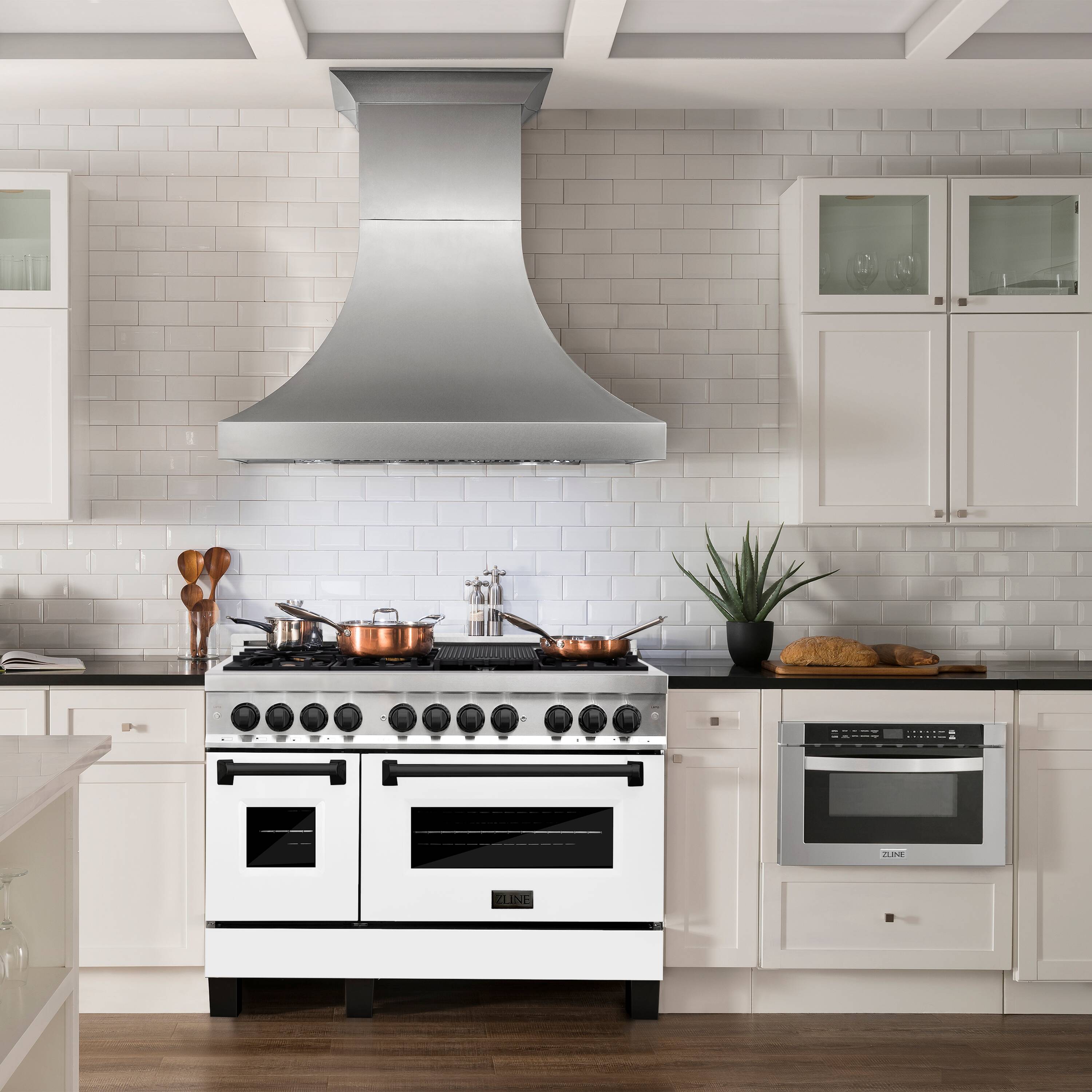 ZLINE KITCHEN & BATH RAZ-WM-48-MB Double-Dual-Fuel-Ranges - View #13