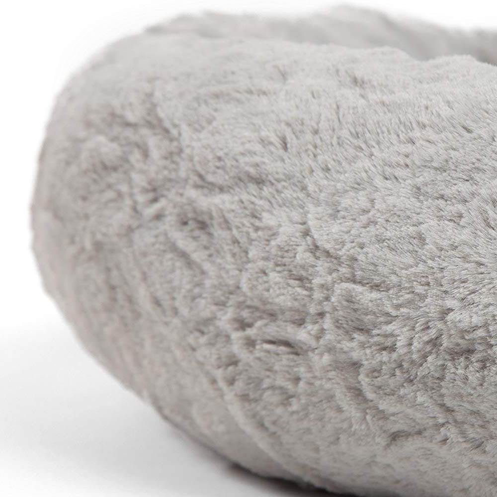 Medium Long Wool Padded Pet Bed Grey