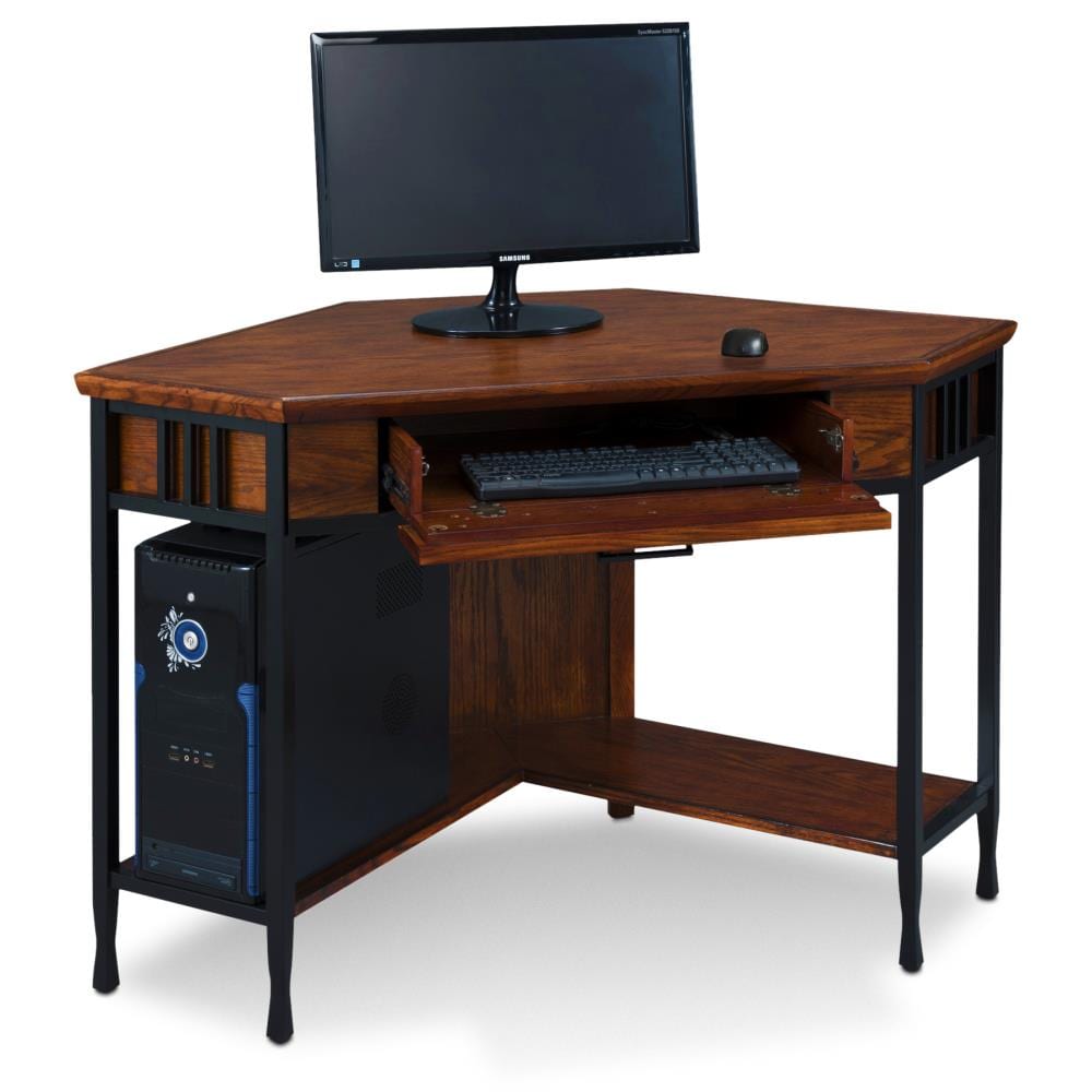 66.5'' L Shaped Home Office Desk Corner Computer Desk Keyboard Tray Dark  Brown, 1 unit - Kroger