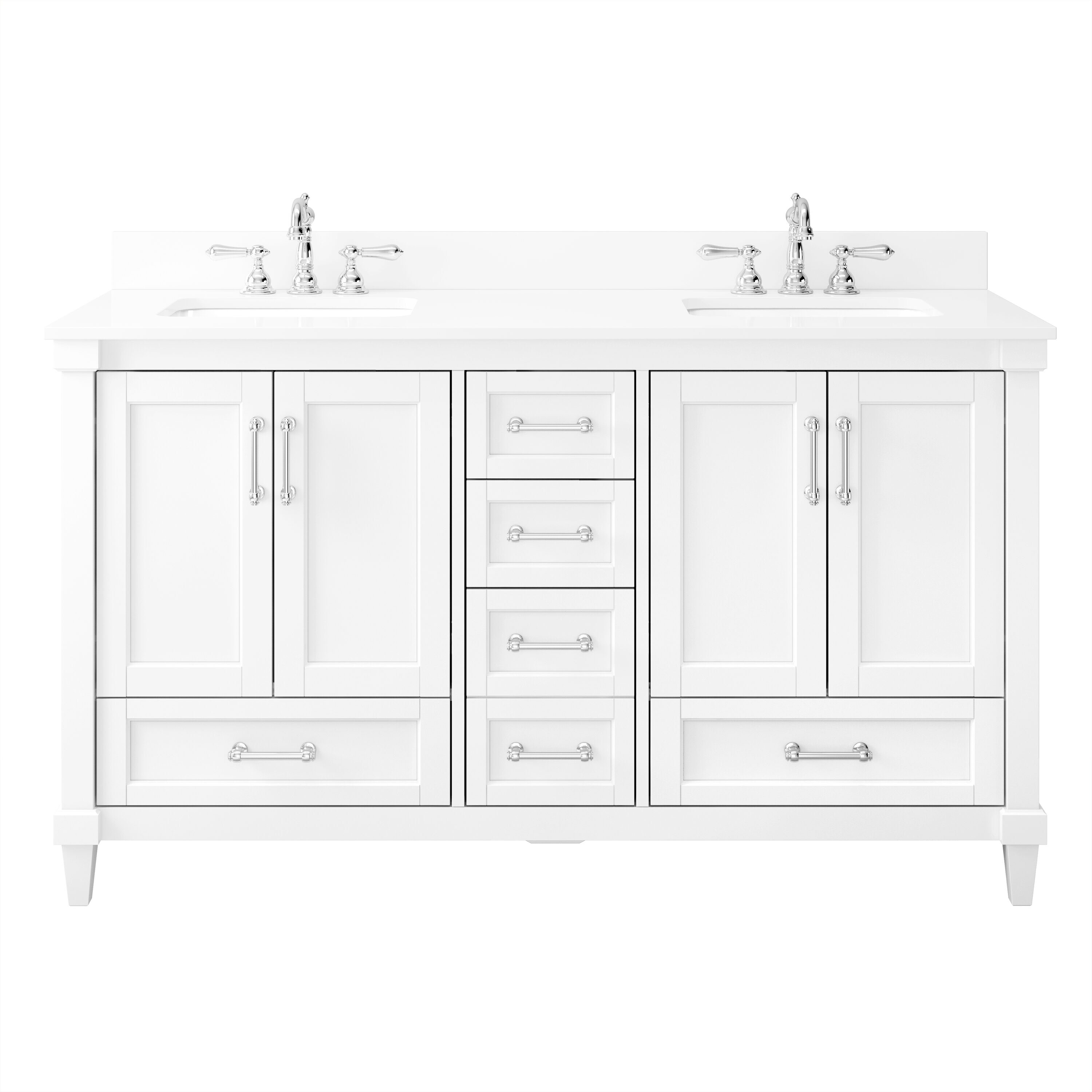 allen + roth TJ02-08V6022WH Bath-Vanity-Combo - View #2