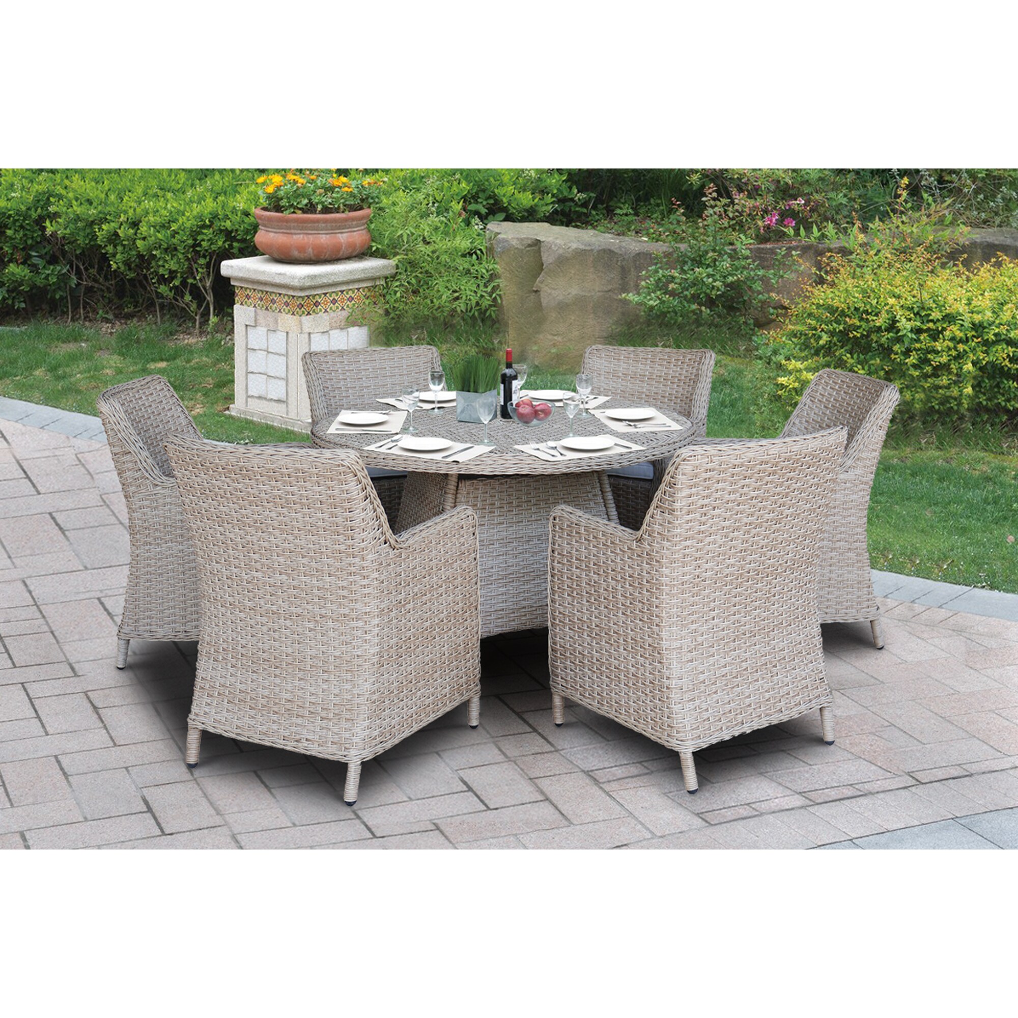 International Concepts KODT-448R-400-6 Patio-Conversation-Sets - View #2