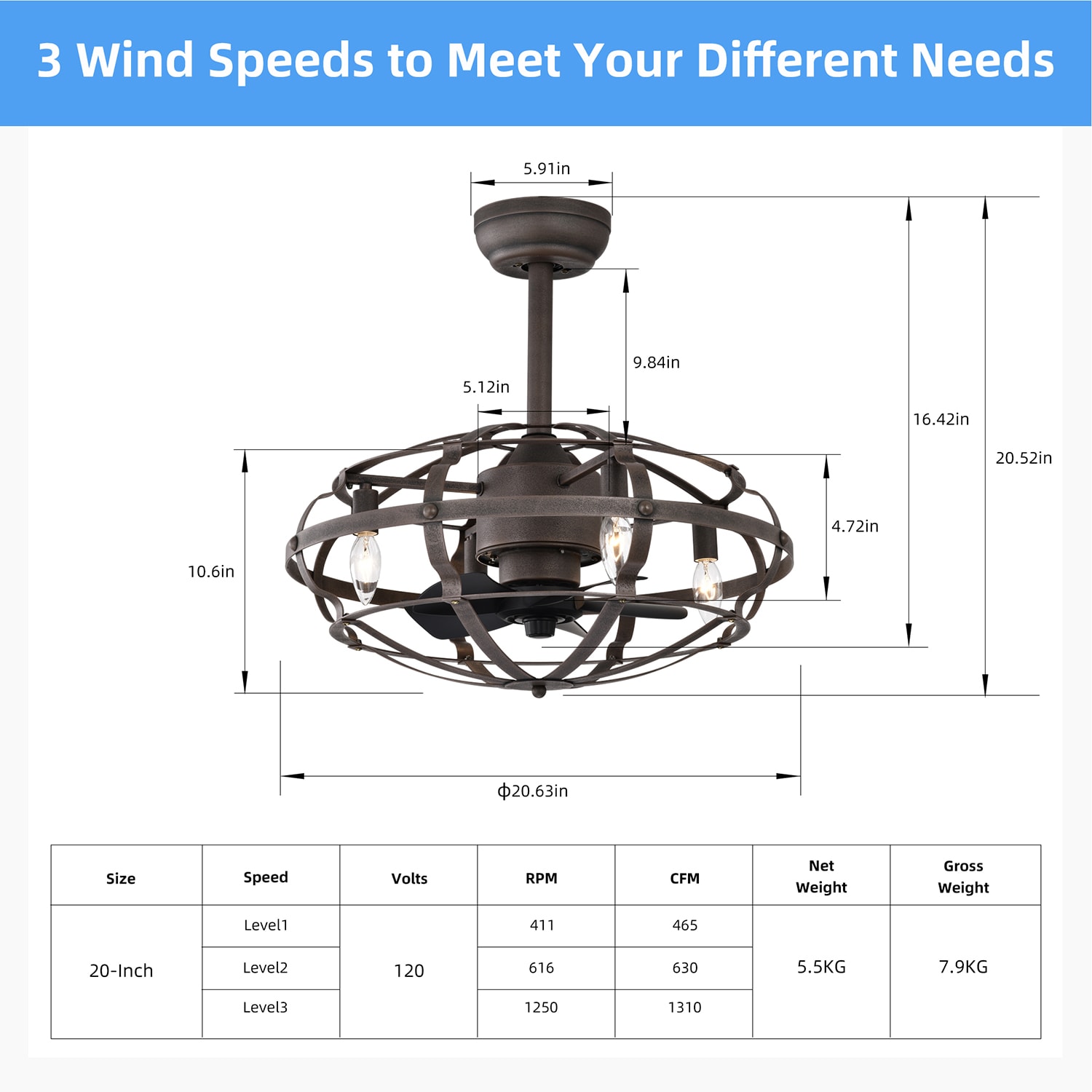 SINOFURN SYA570002BN Ceiling-Fans - View #15