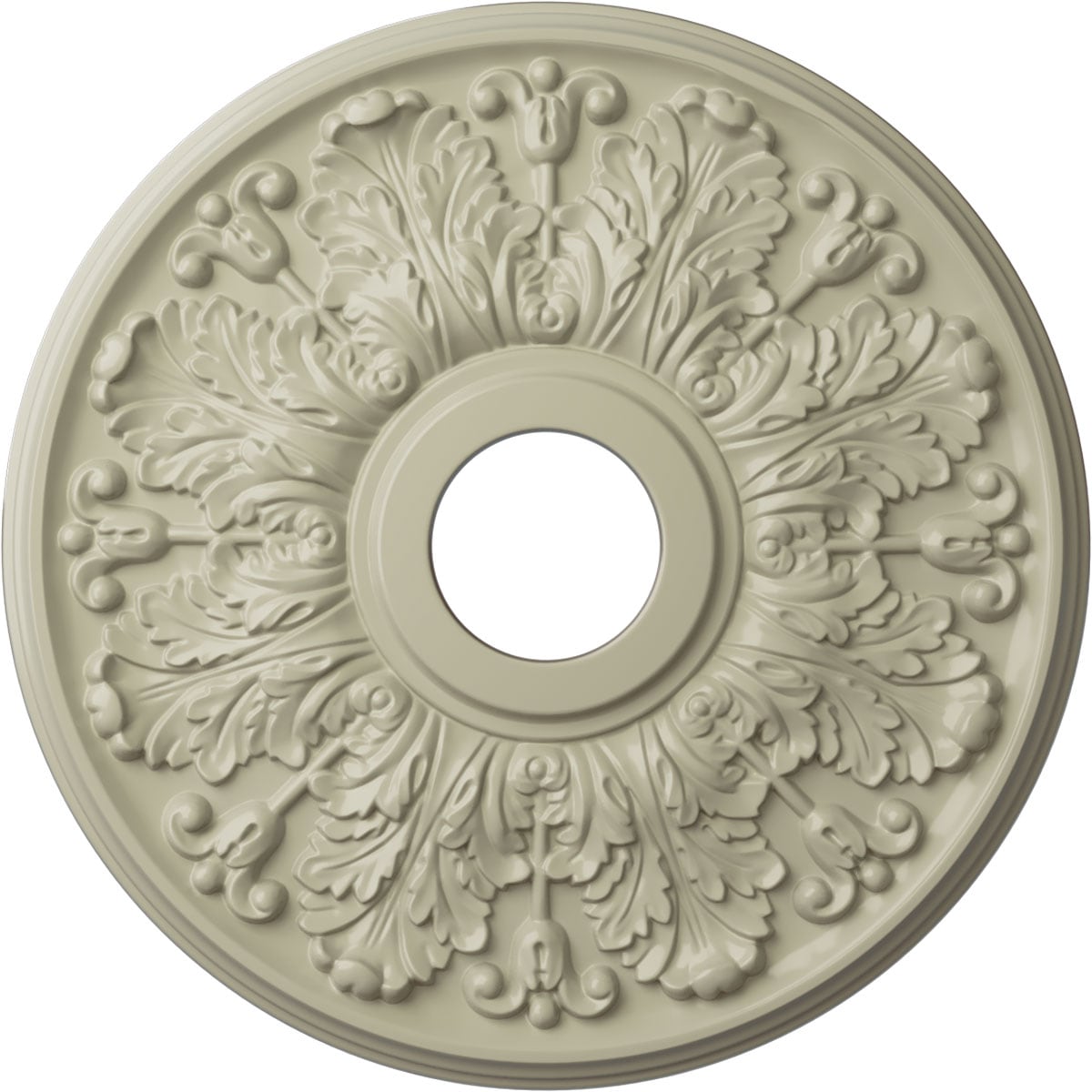 Ekena Millwork CM16APCYF Apollo 16.5-in W x 16.5-in L Painted Clear Yellow Polyurethane Whole Ceiling Medallion