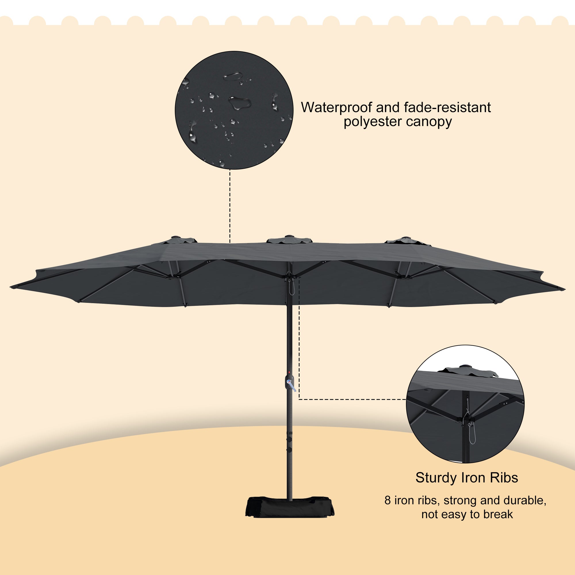 Boyel Living BOHT15-DG Umbrellas-2 - View #6