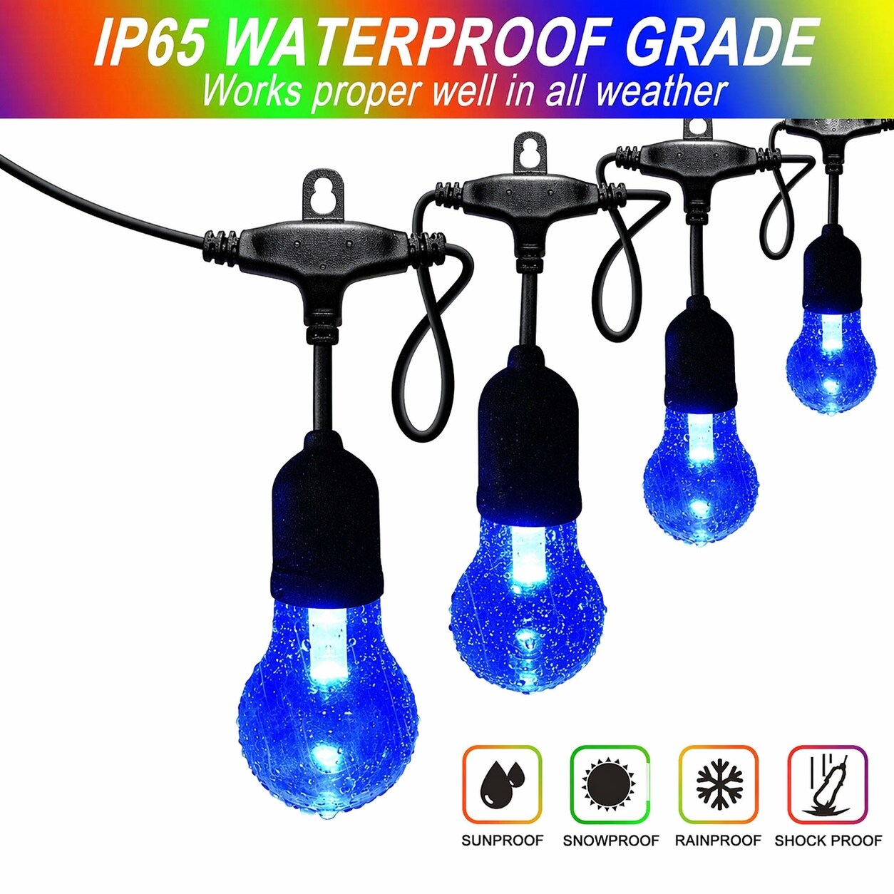 Aoibox LABJTP28 Patio-String-Lights - View #3