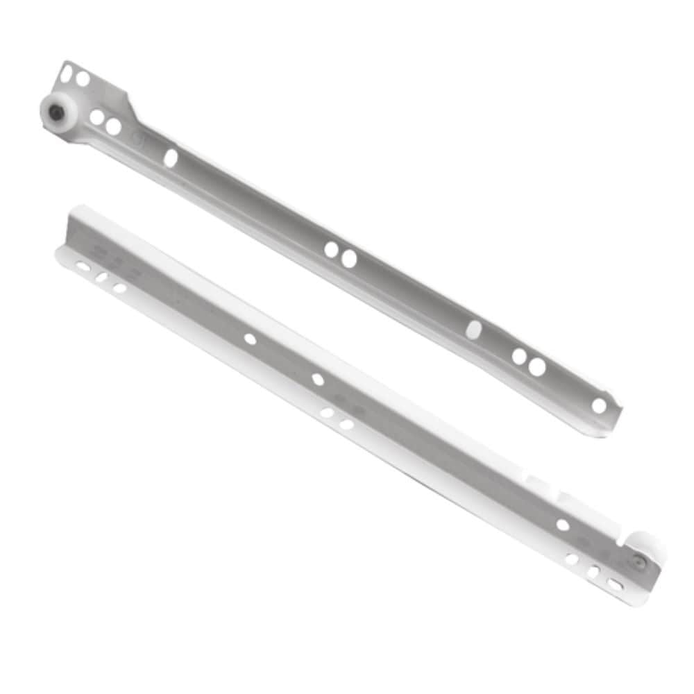 Richelieu 17.72-in Side Mount 75-lb Load Capacity White Drawer Slide  (2-Pieces) in the Drawer Slides department at