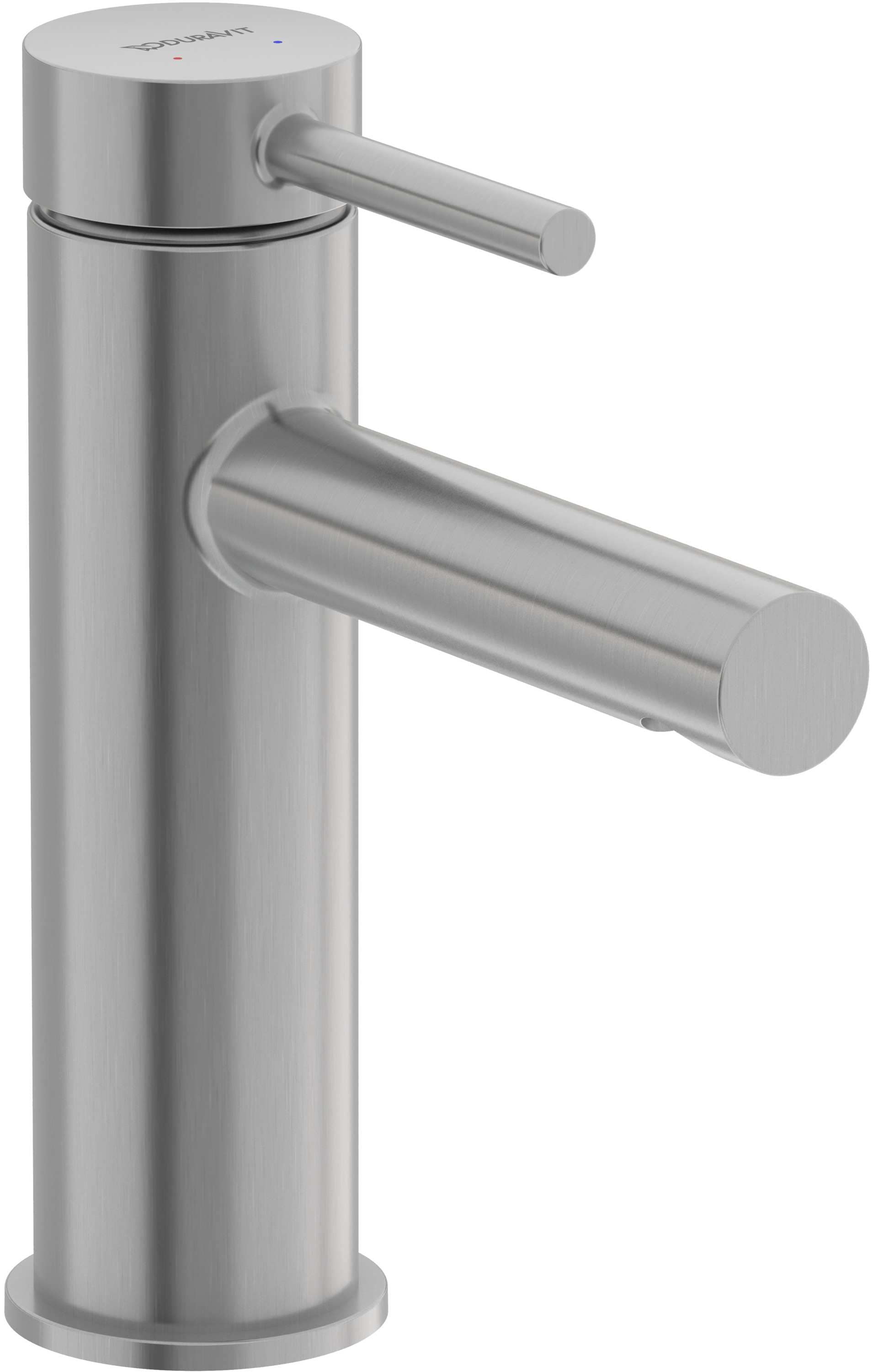 Duravit CE1020001U70 Dura Circle Single Handle Single Hole Bathroom Faucet with Drain Kit Included in Brushed Nickel