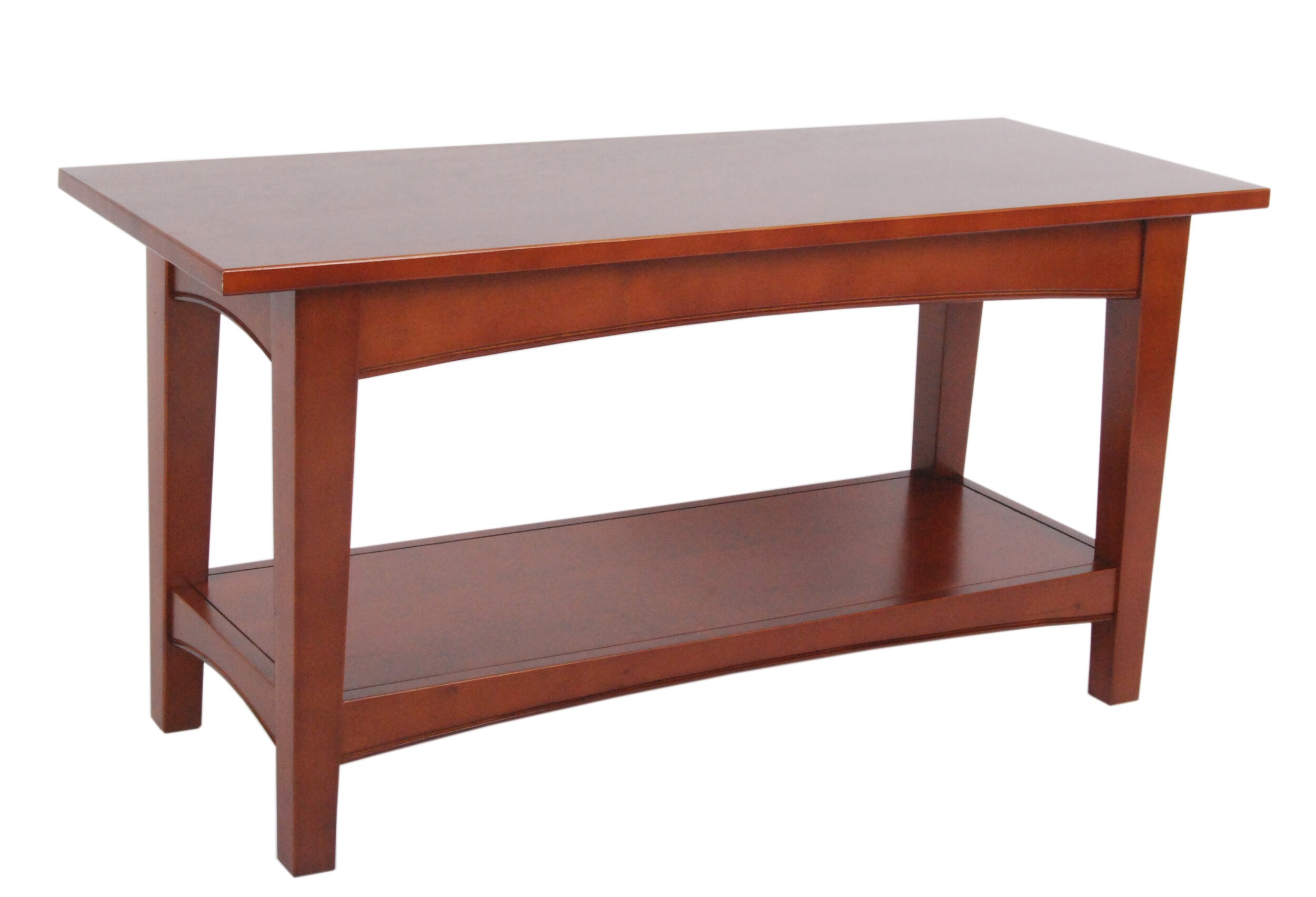 Alaterre Furniture Shaker Cottage Casual Cherry Accent Bench with ...