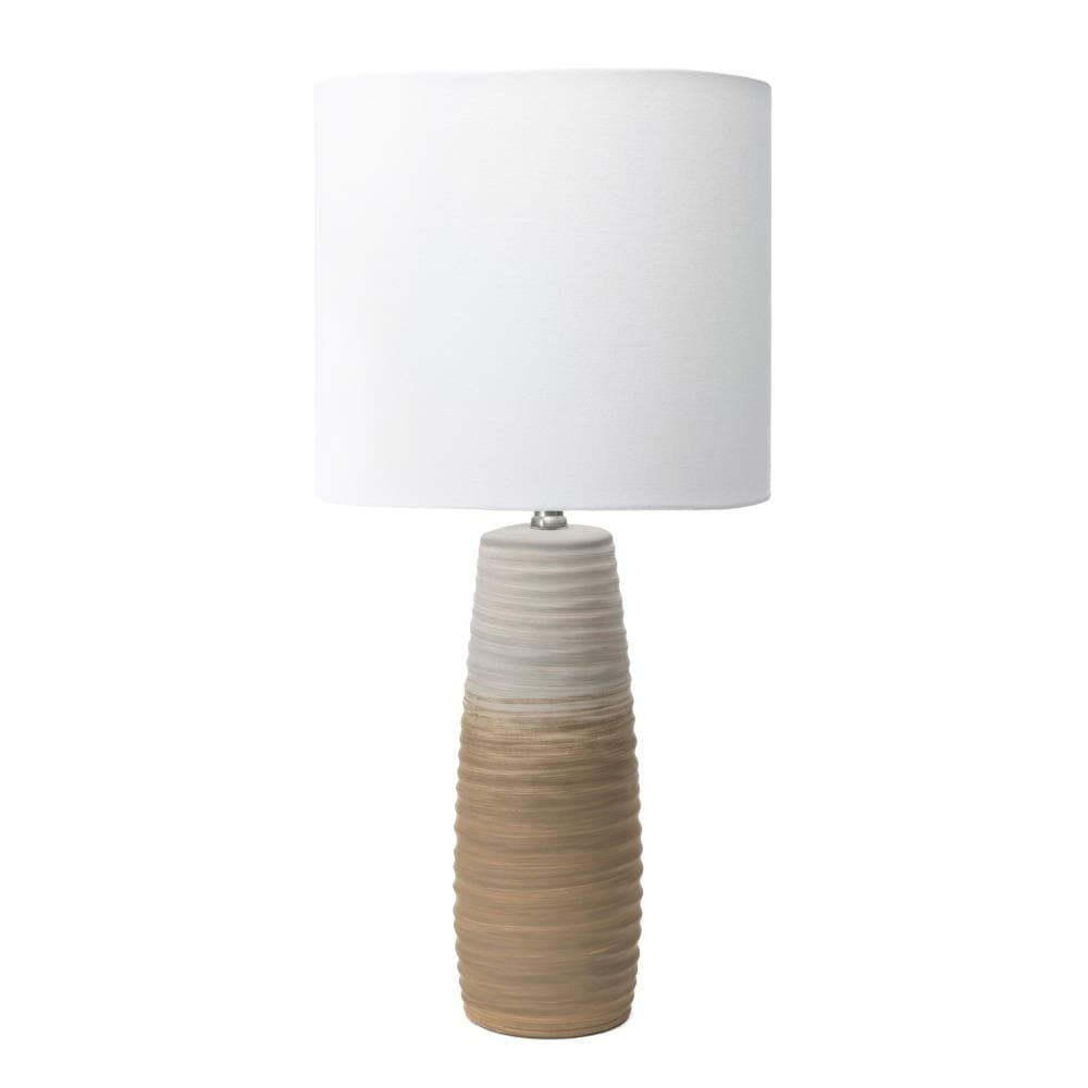 nuLOOM NPT50AA Brown On/Off switch Table Lamp with Linen Shade
