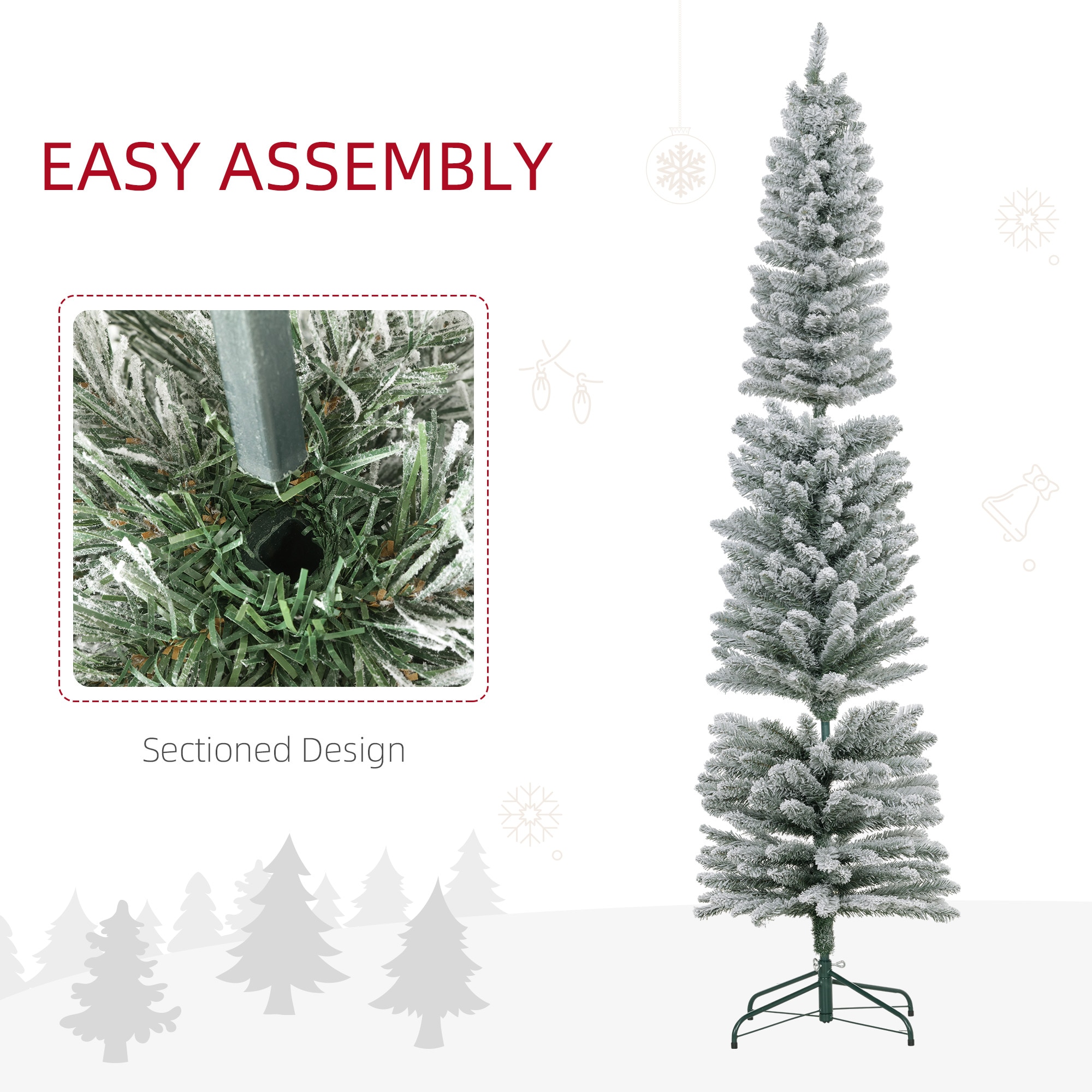 AAZJ NBC-CM64202ML Artificial-Christmas-Trees - View #5