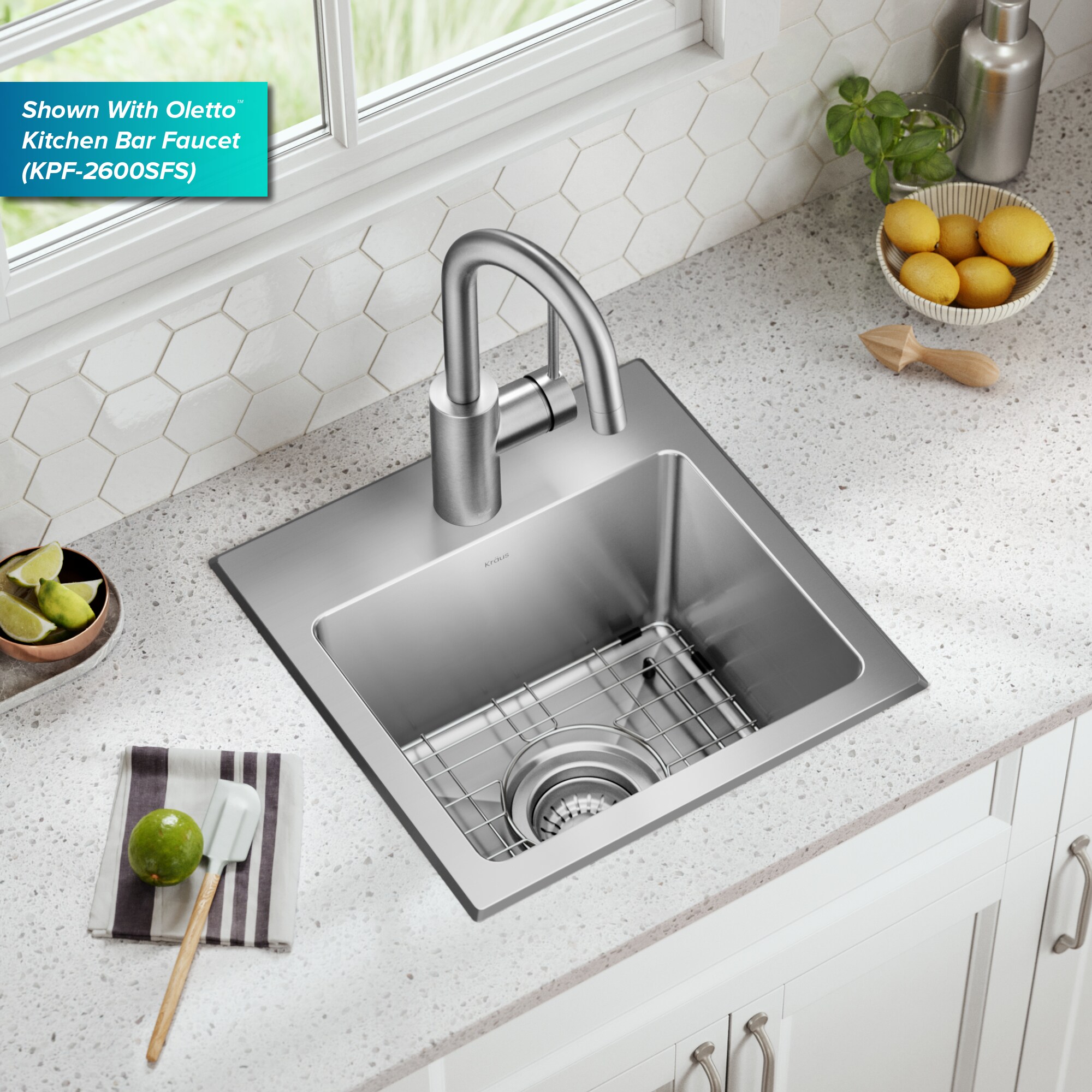 Kraus KHT631-15 Bar-Prep-Sinks - View #2
