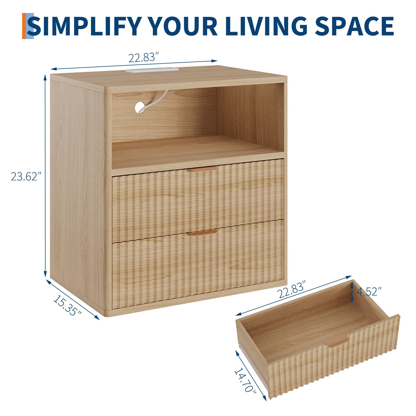 Garvee HHZ-PHK-36FWPSJR nightstands - View #3