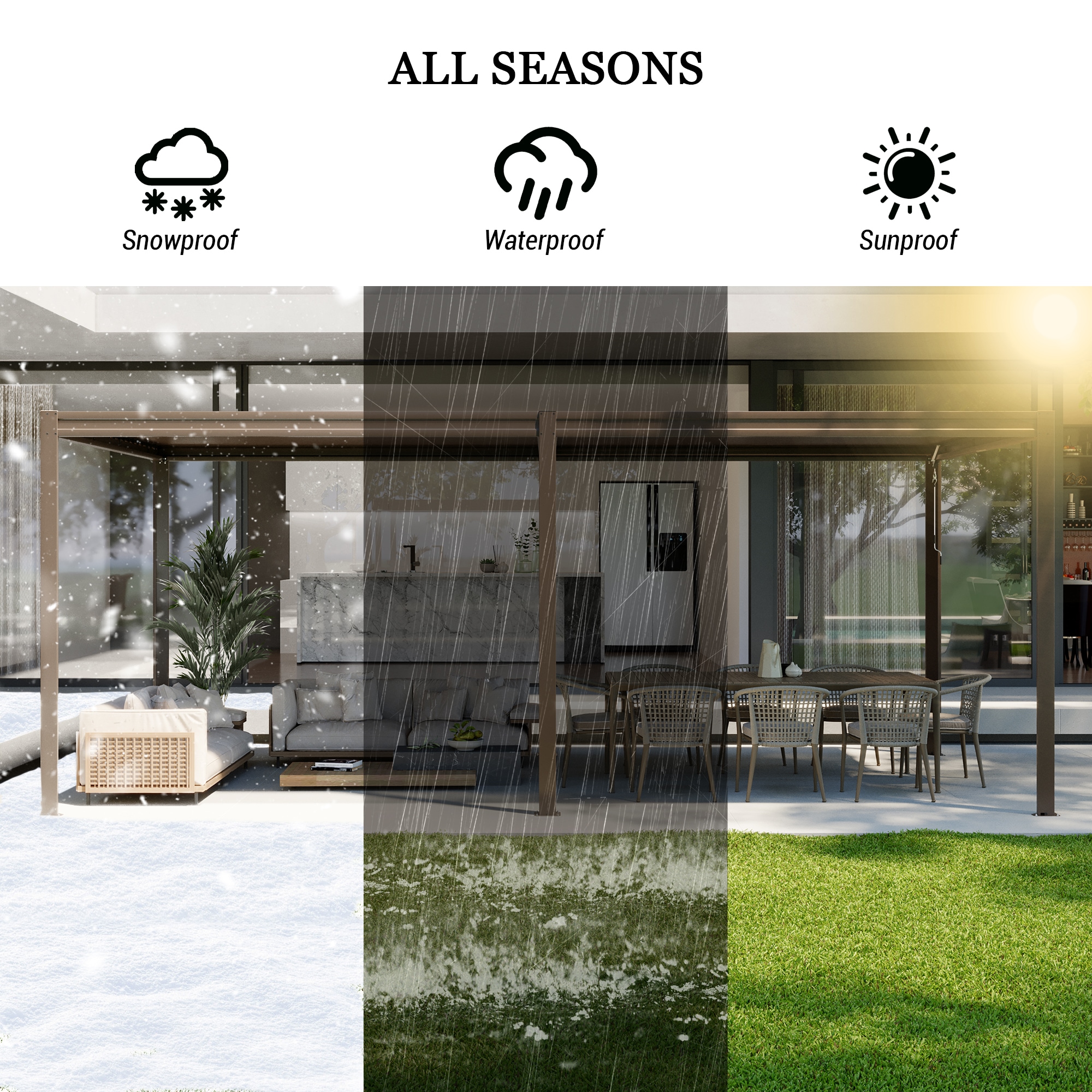 Mondawe MD-LGMF1632-BR Pergolas-2 - View #11